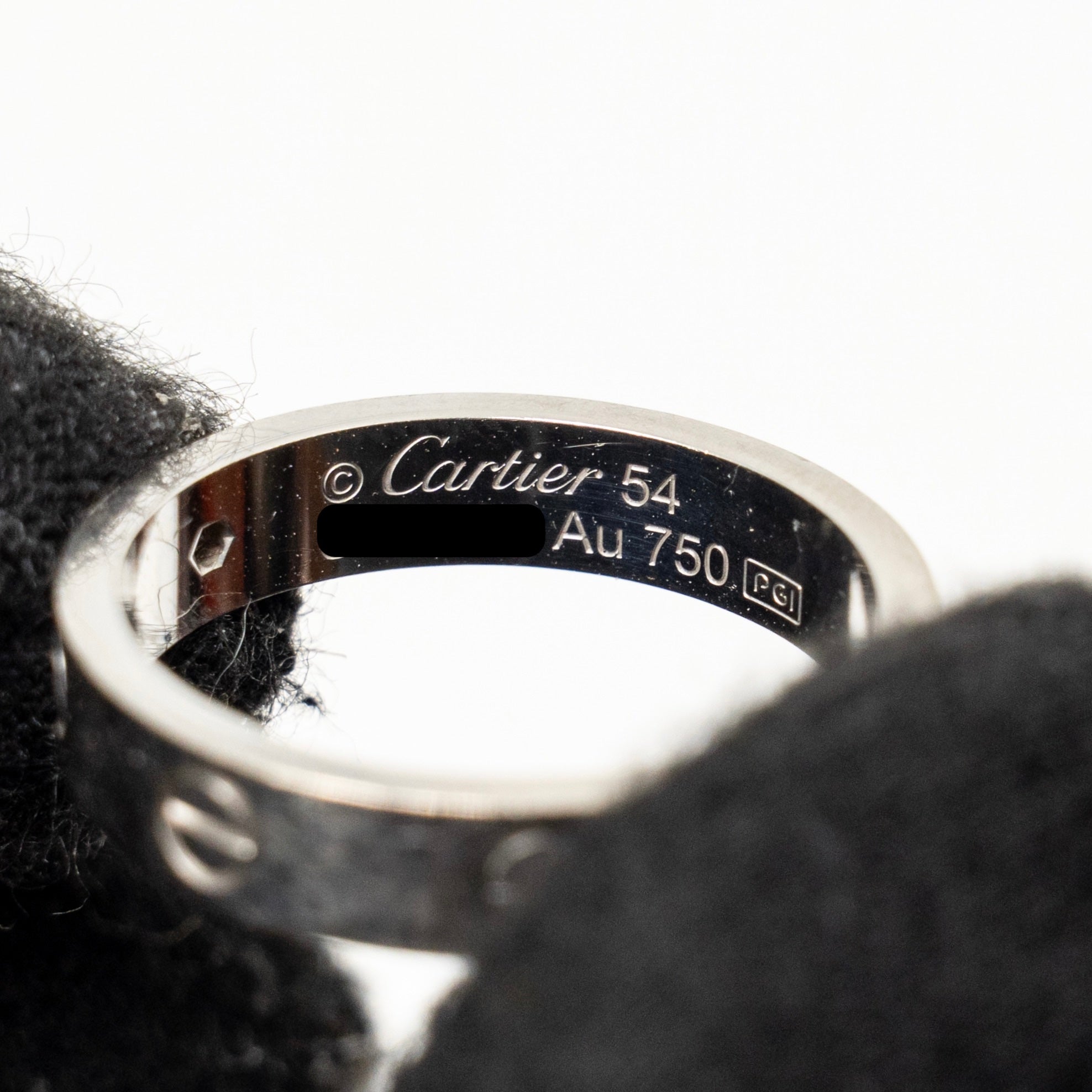 CARTIER LOVE RING WHITE GOLD 1 DIAMOND