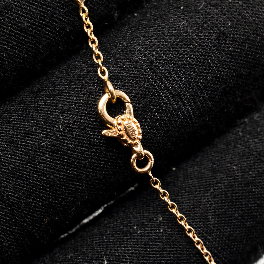 DIOR ROSE DES VENTS BRACELET ONYX ROSE GOLD WITH DIAMOND