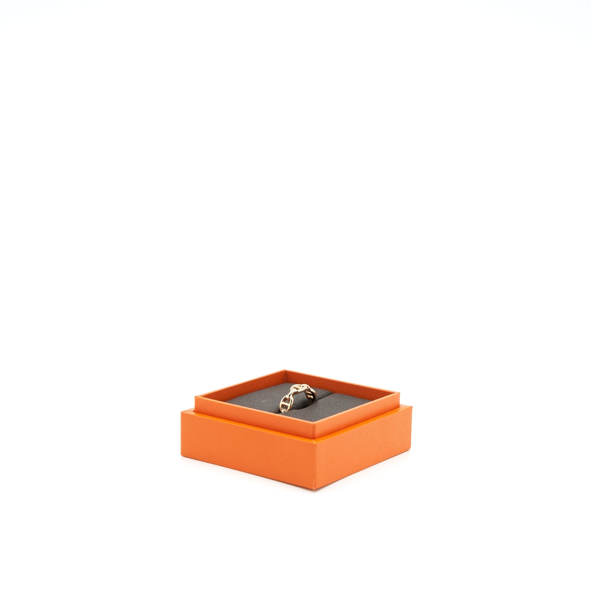 HERMES SIZER 53 CHAINE D’ANCRE ENCHAINEE RING ROSE GOLD