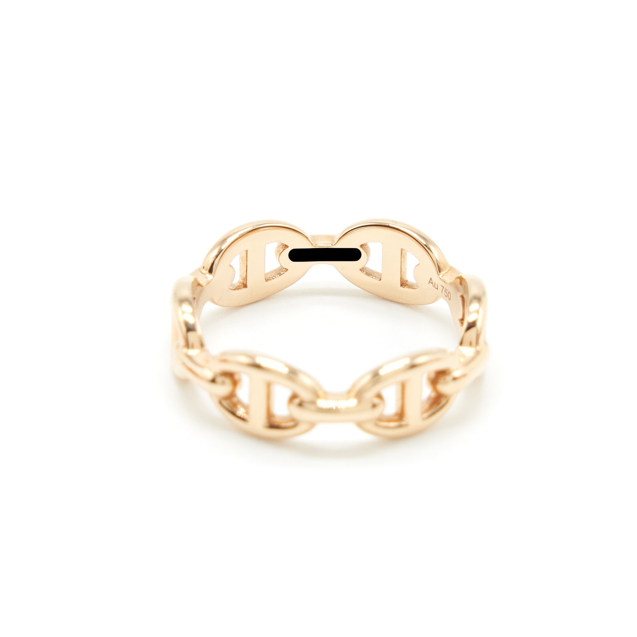 HERMES SIZER 53 CHAINE D’ANCRE ENCHAINEE RING ROSE GOLD