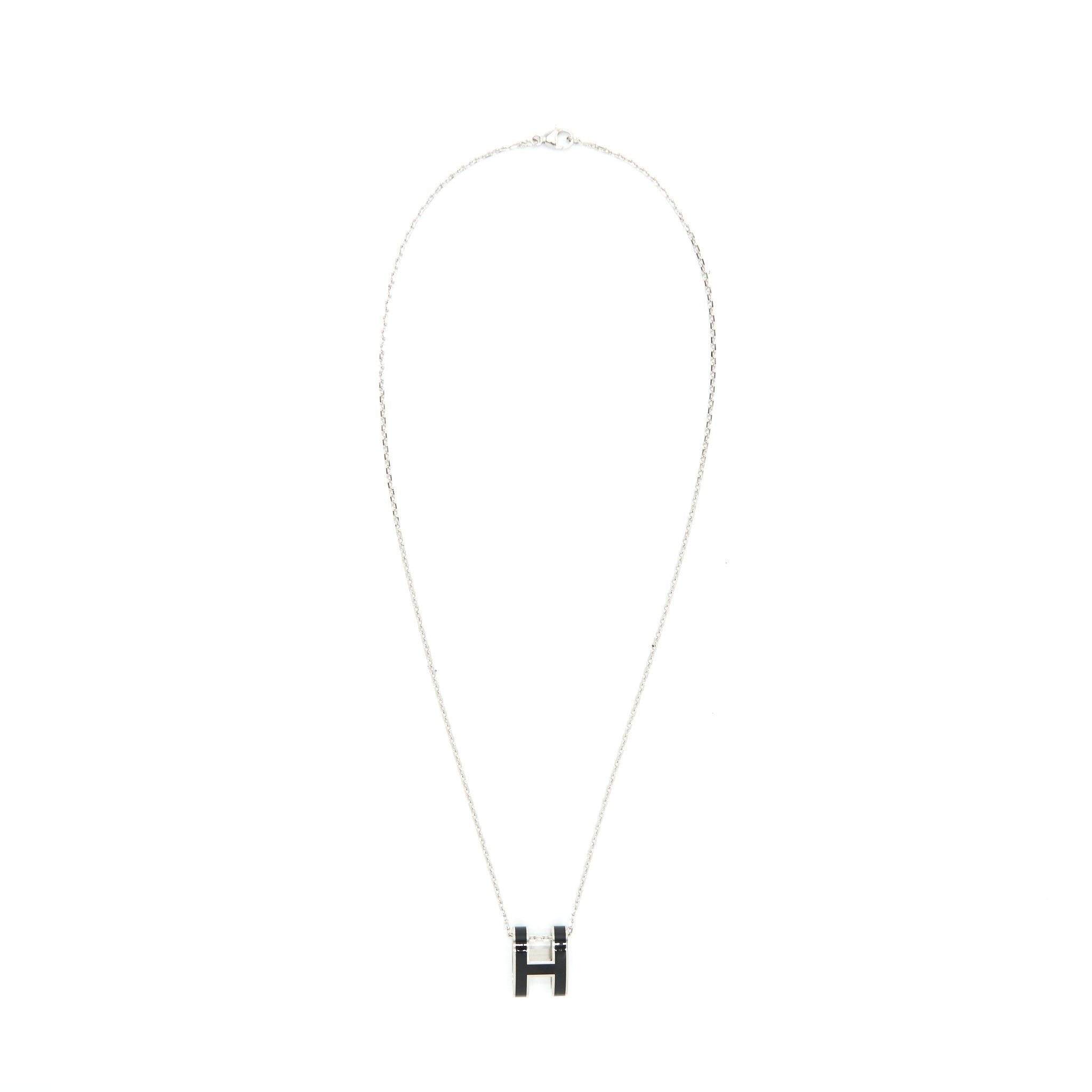 HERMES POP H PENDANT BLACK SHW