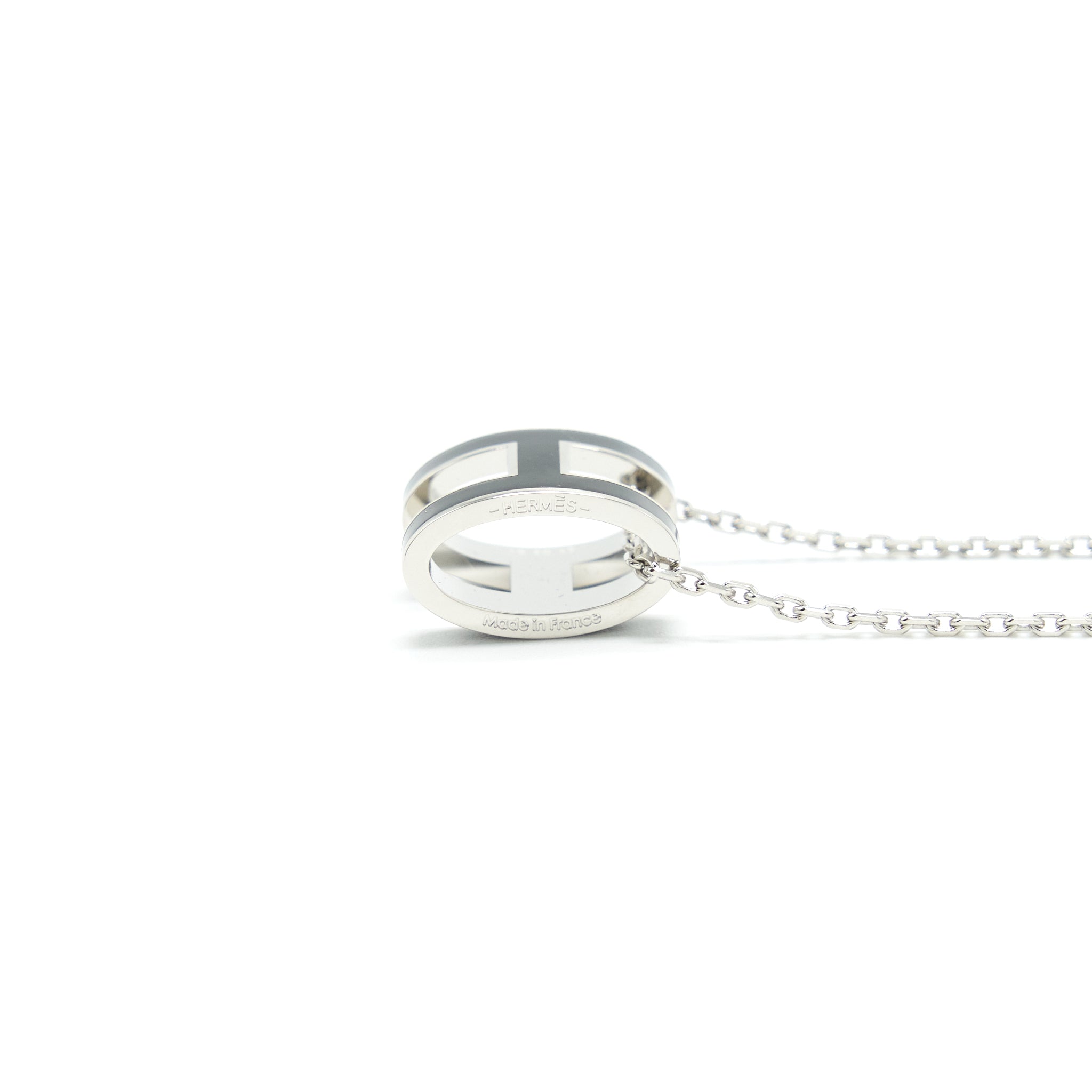 HERMES POP H PENDANT BLACK SHW