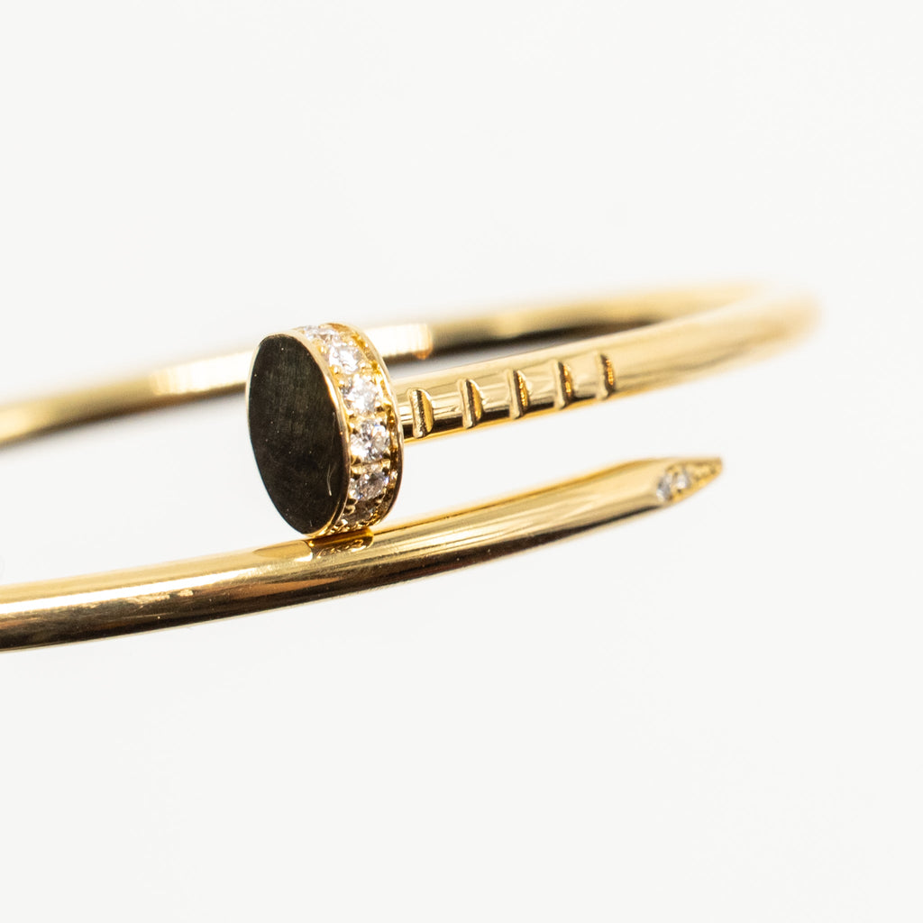 CARTIER JUSTE UN CLOU BRACELET YELLOW GOLD WITH DIAMONDS