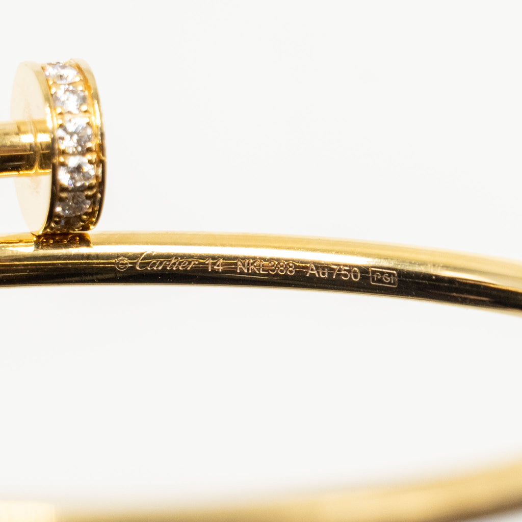 CARTIER JUSTE UN CLOU BRACELET YELLOW GOLD WITH DIAMONDS