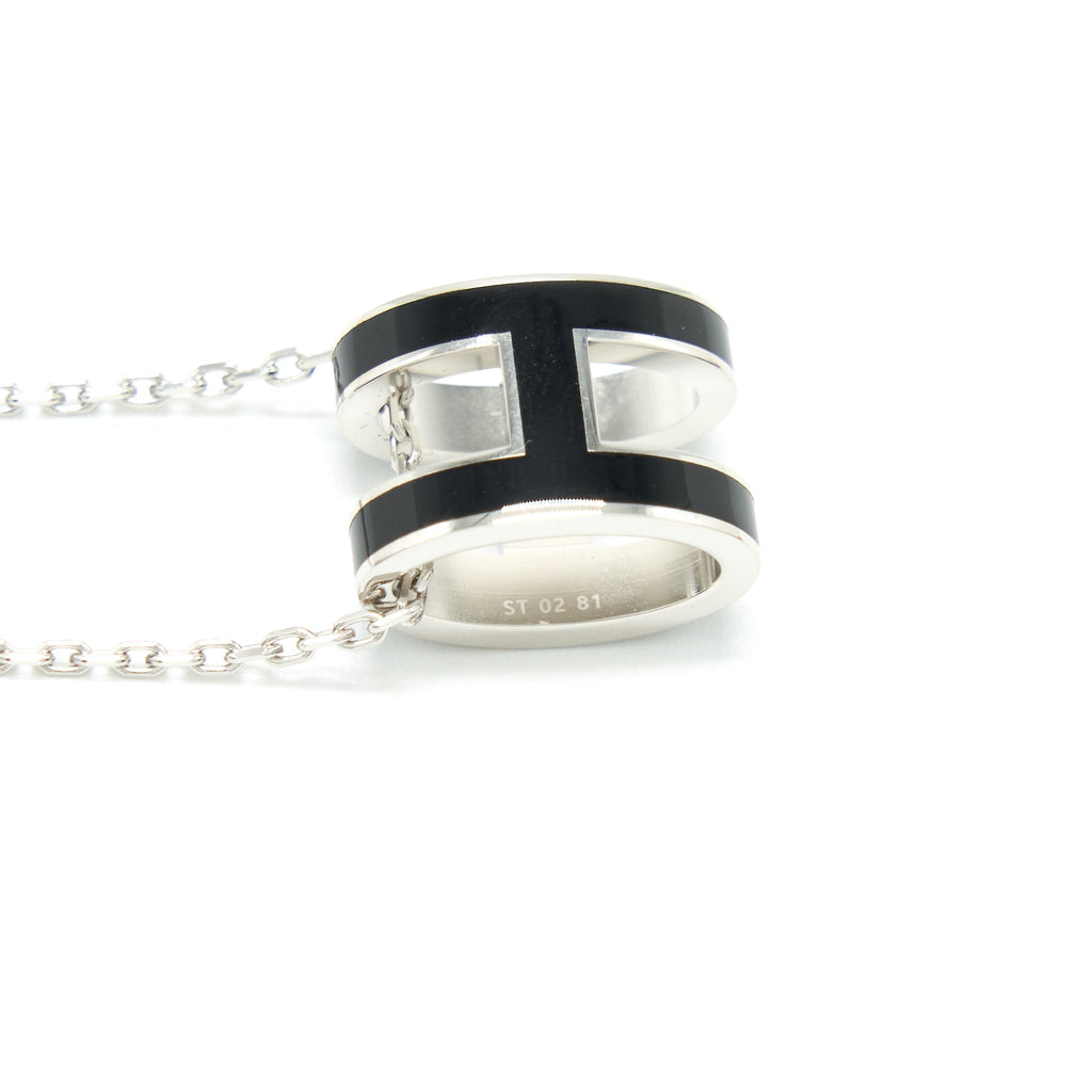 HERMES POP H PENDANT BLACK SHW