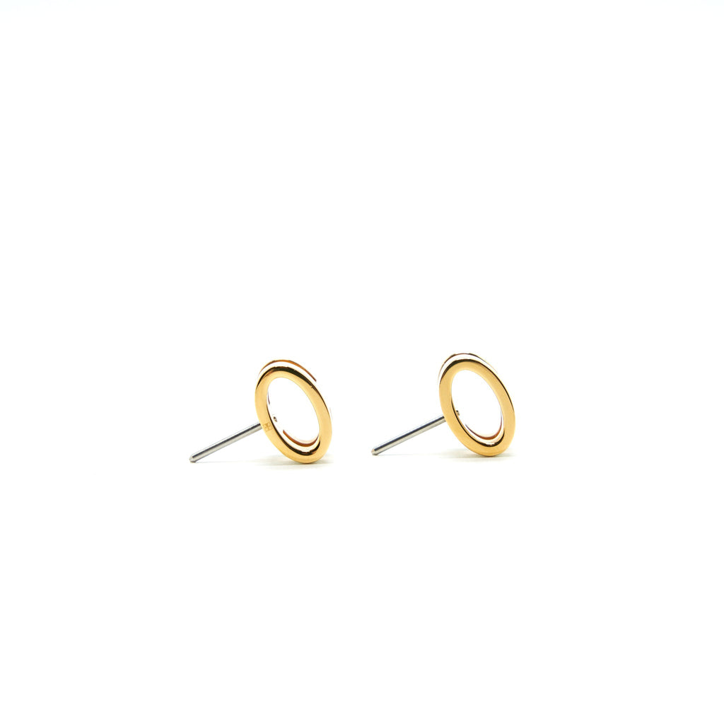 HERMES POP H EARRINGS BLANC GHW