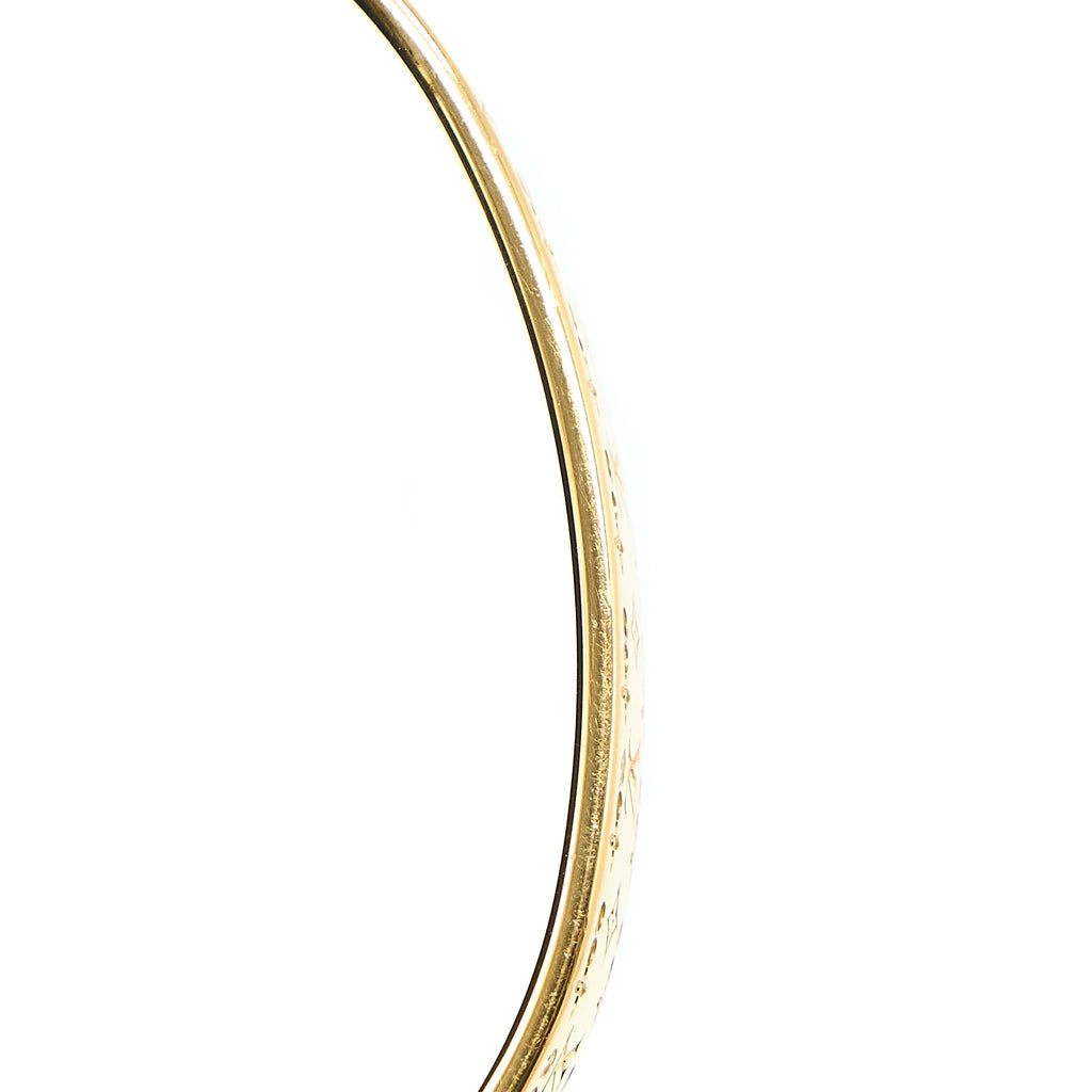 LOUIS VUITTON NANOGRAM STRASS BRACELET CRYSTAL GOLD TONE