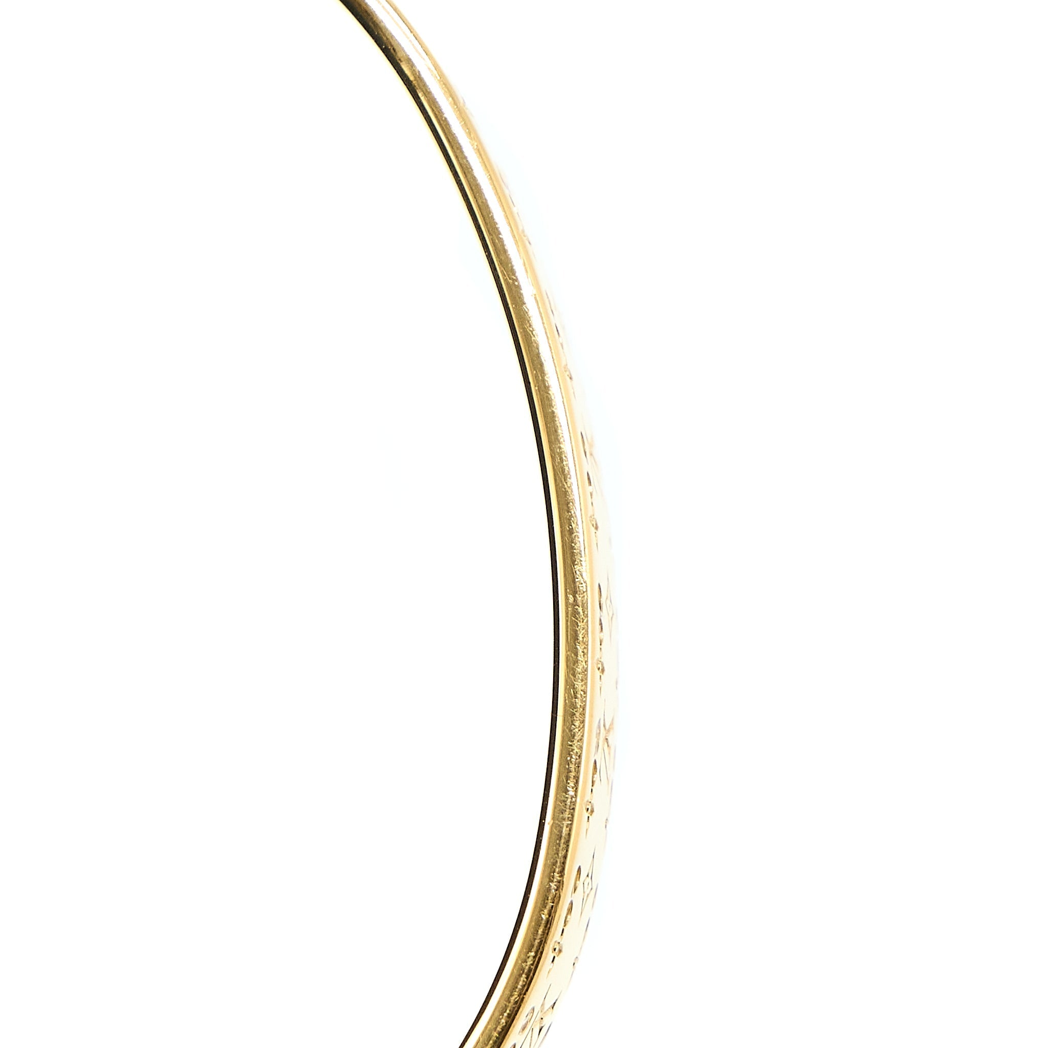 LOUIS VUITTON NANOGRAM STRASS BRACELET CRYSTAL GOLD TONE