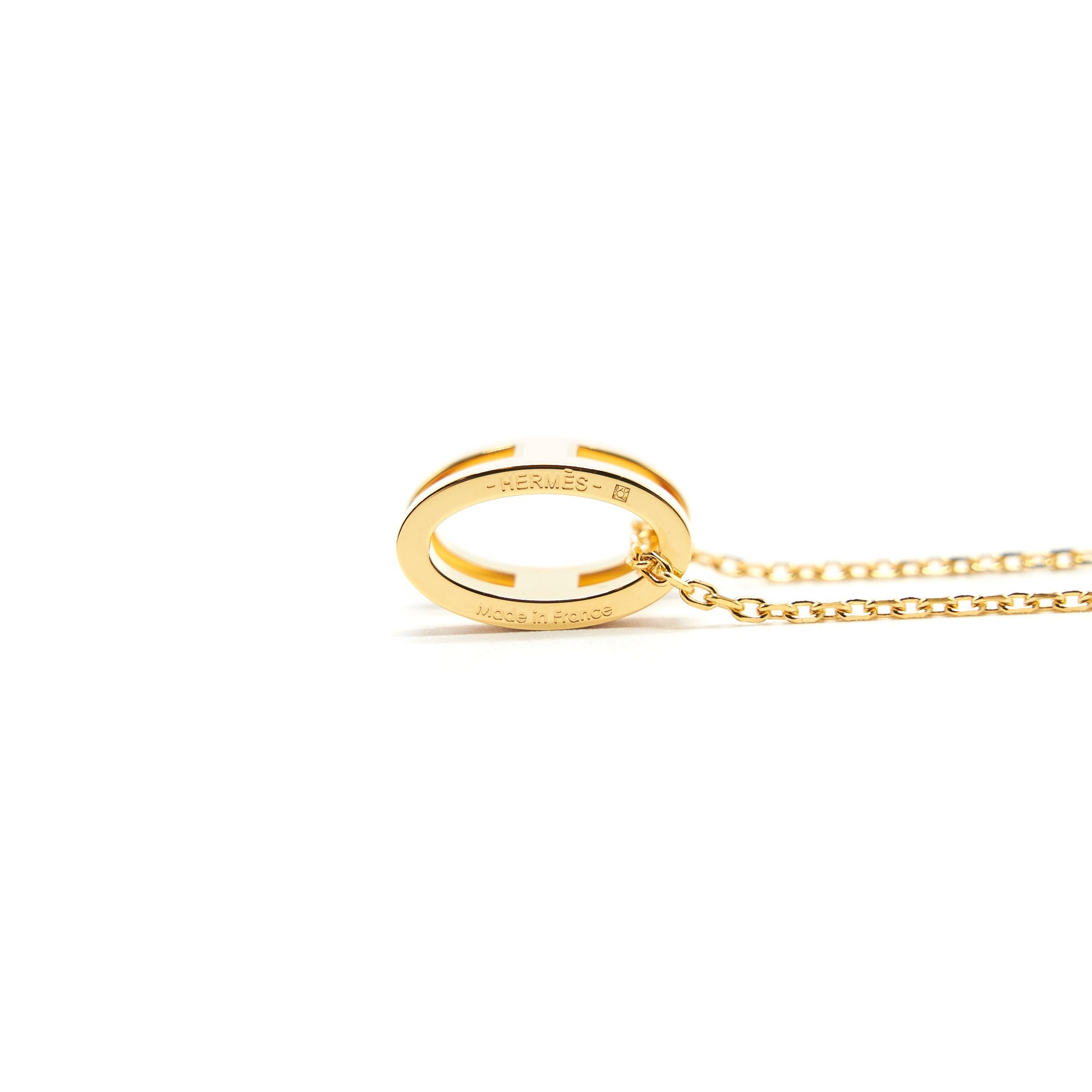 HERMES POP H PENDANT ROSE DRAGEE GHW