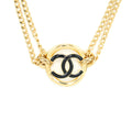 CHANEL CC ROUND CHOKER BLACK / GOLD