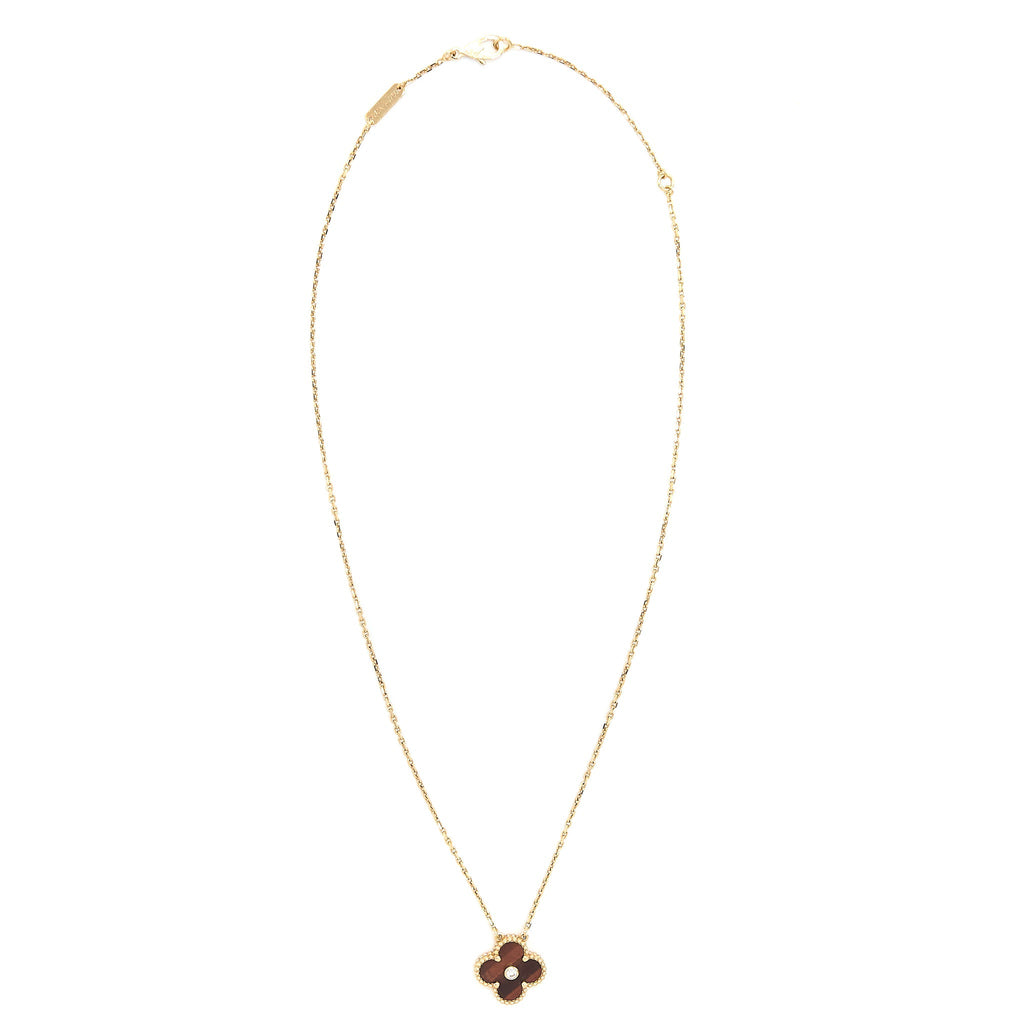 VAN CLEEF & ARPELS VINTAGE ALHAMBRA BULLS EYE 2017 HOLIDAY PENDANT GOLD TONE