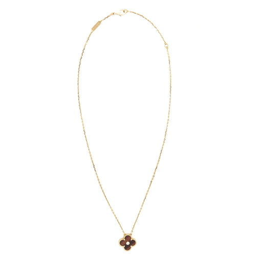VAN CLEEF & ARPELS VINTAGE ALHAMBRA BULLS EYE 2017 HOLIDAY PENDANT GOLD TONE