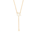 HERMES FINESSE LARIAT NECKLACE ROSE GOLD WITH DIAMONDS