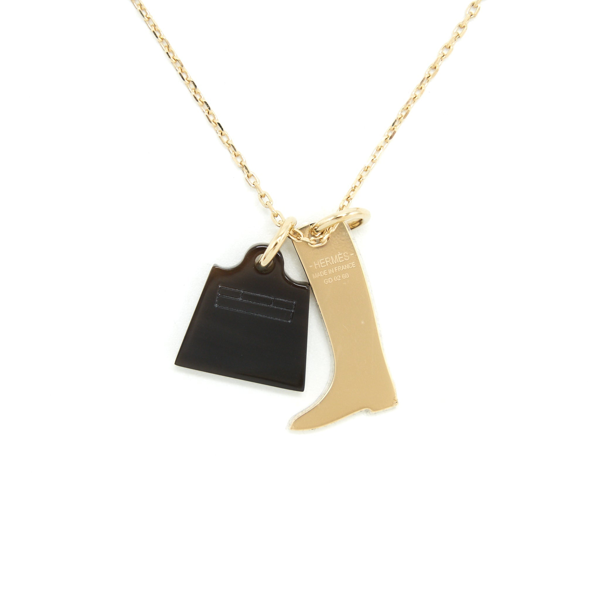 HERMES AMULETTE MAROQUINIER PM CORNE BUFFLE & LAI