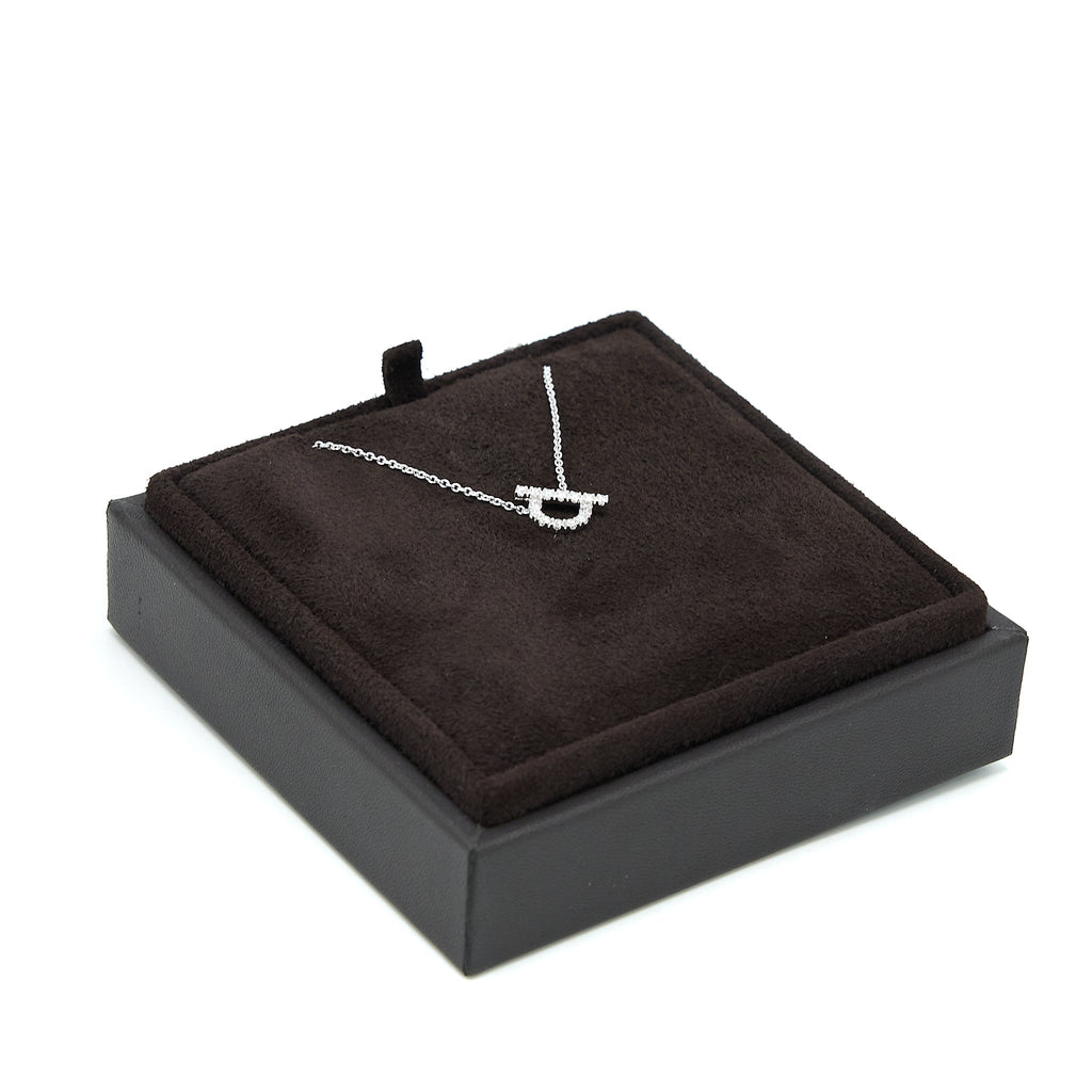 HERMES FINESSE NECKLACE WHITE GOLD DIAMONDS