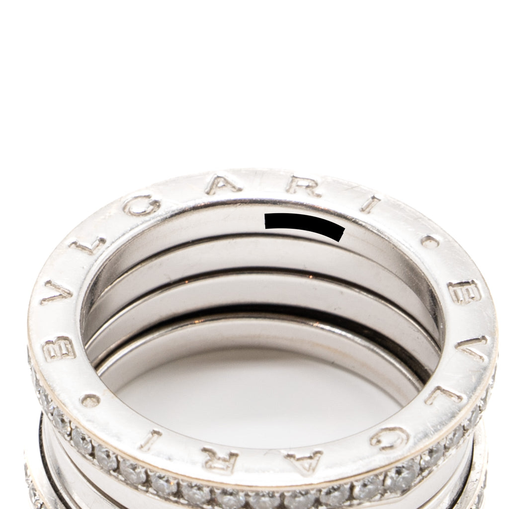 BVLGARI B.ZERO 1 FOUR BANDS RING WHITE GOLD, DIAMONDS