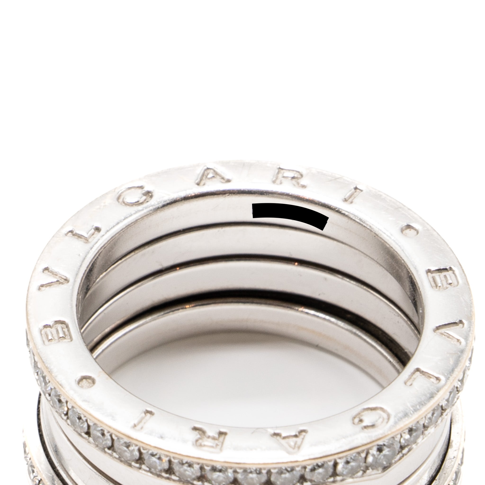 BVLGARI B.ZERO 1 FOUR BANDS RING WHITE GOLD, DIAMONDS