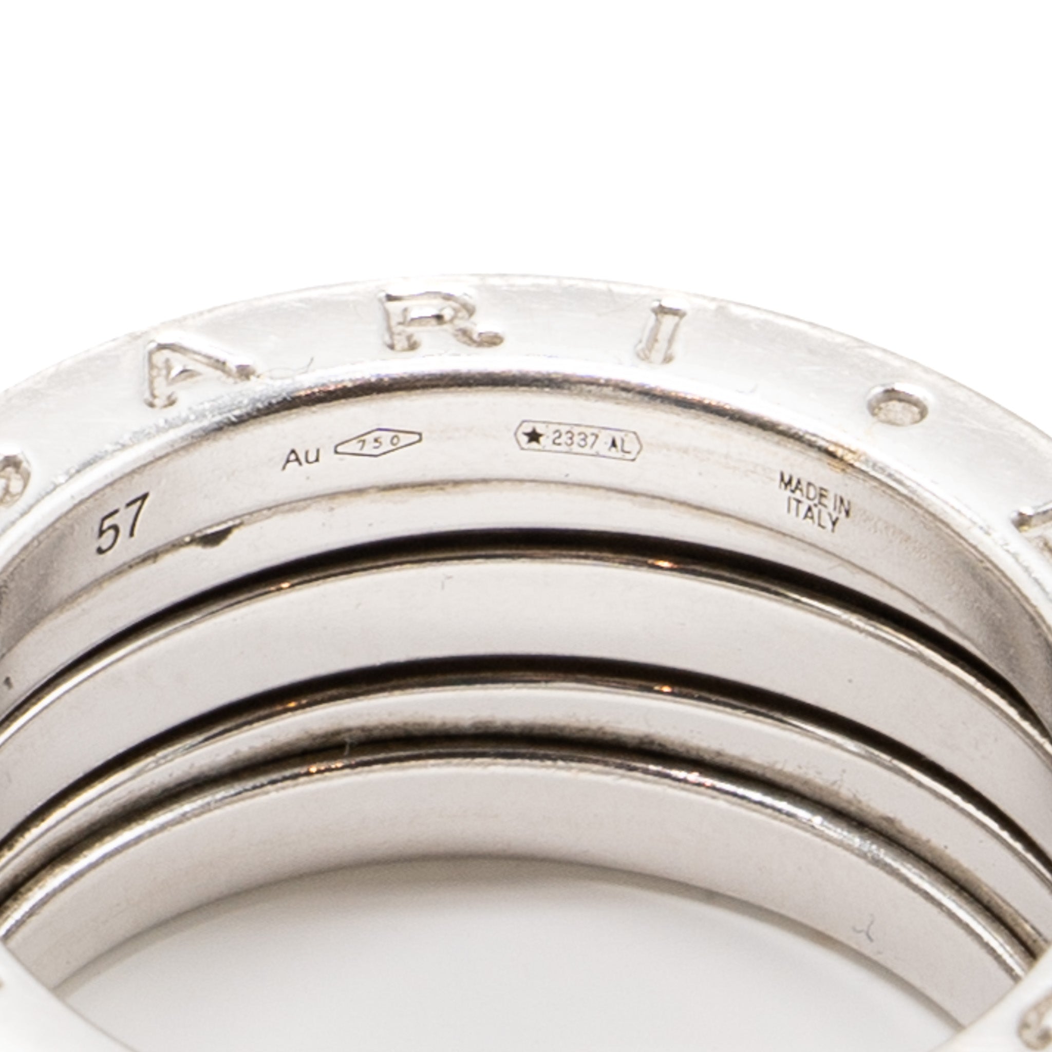 BVLGARI B.ZERO 1 FOUR BANDS RING WHITE GOLD, DIAMONDS