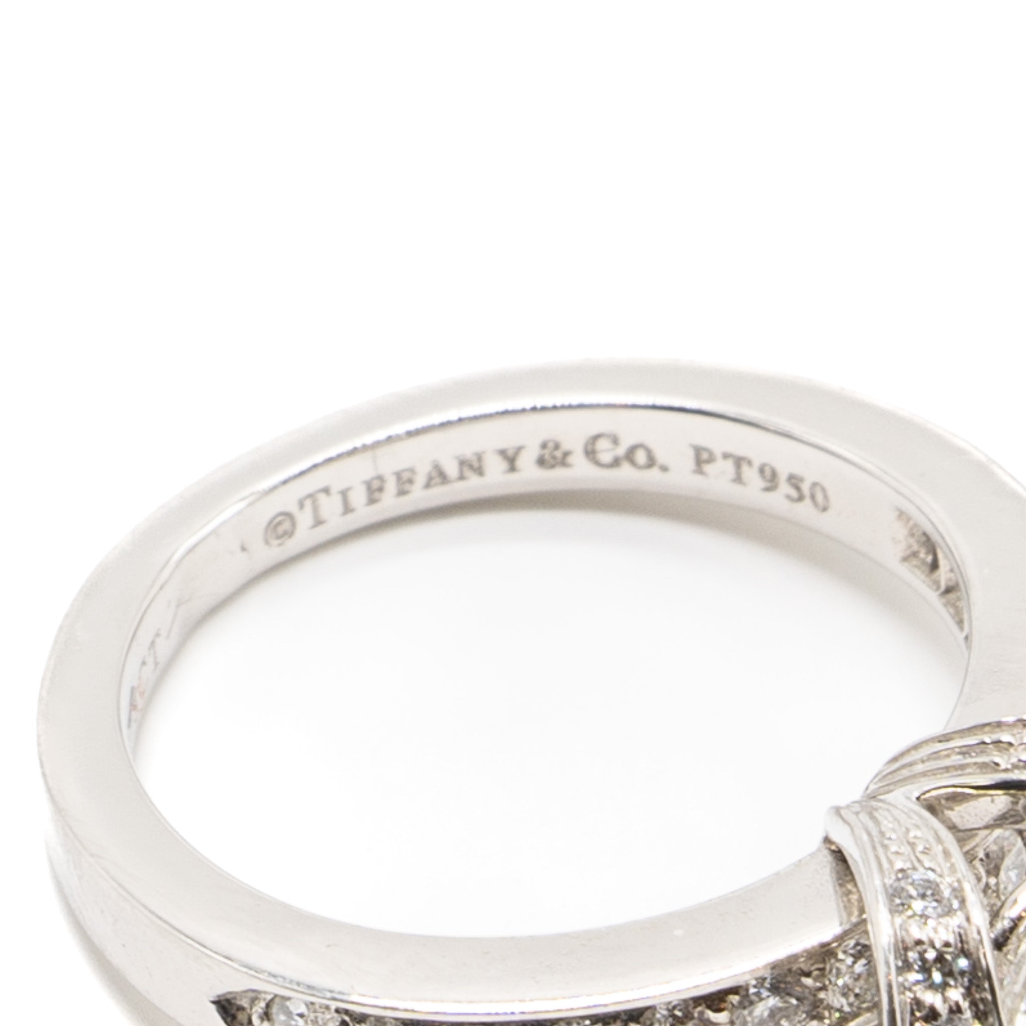 TIFFANY DIAMOND RING 0.78CT H COLOR VVS2