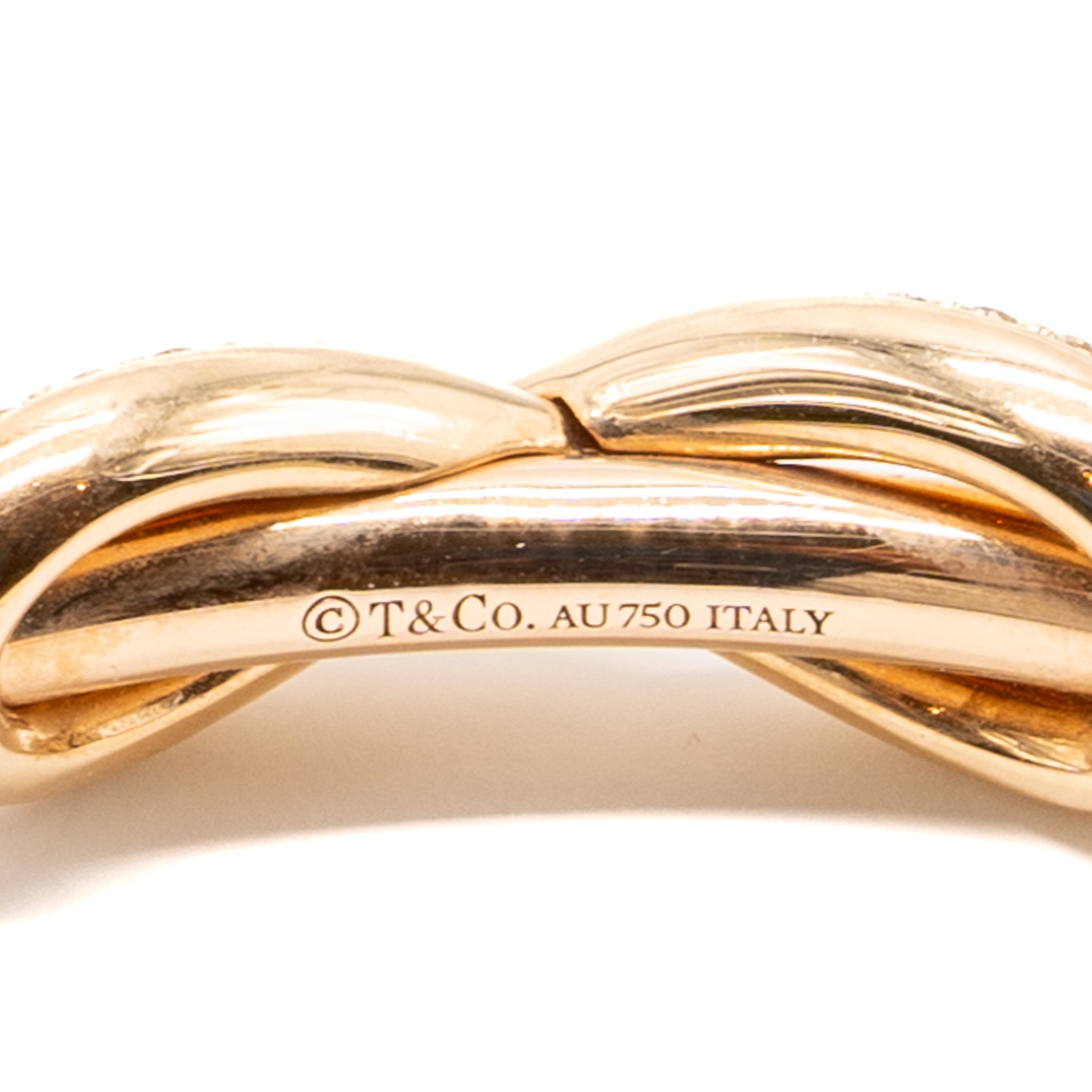 TIFFANY INFINITY CUFF ROSE GOLD, DIAMONDS