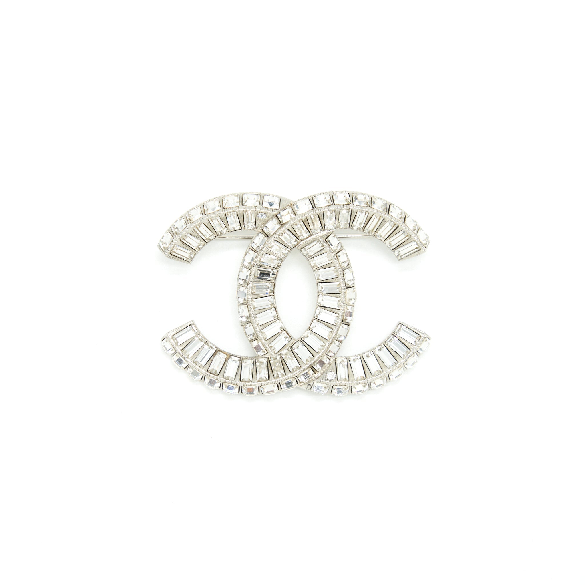 CHANEL CC CRYSTAL BROOCH