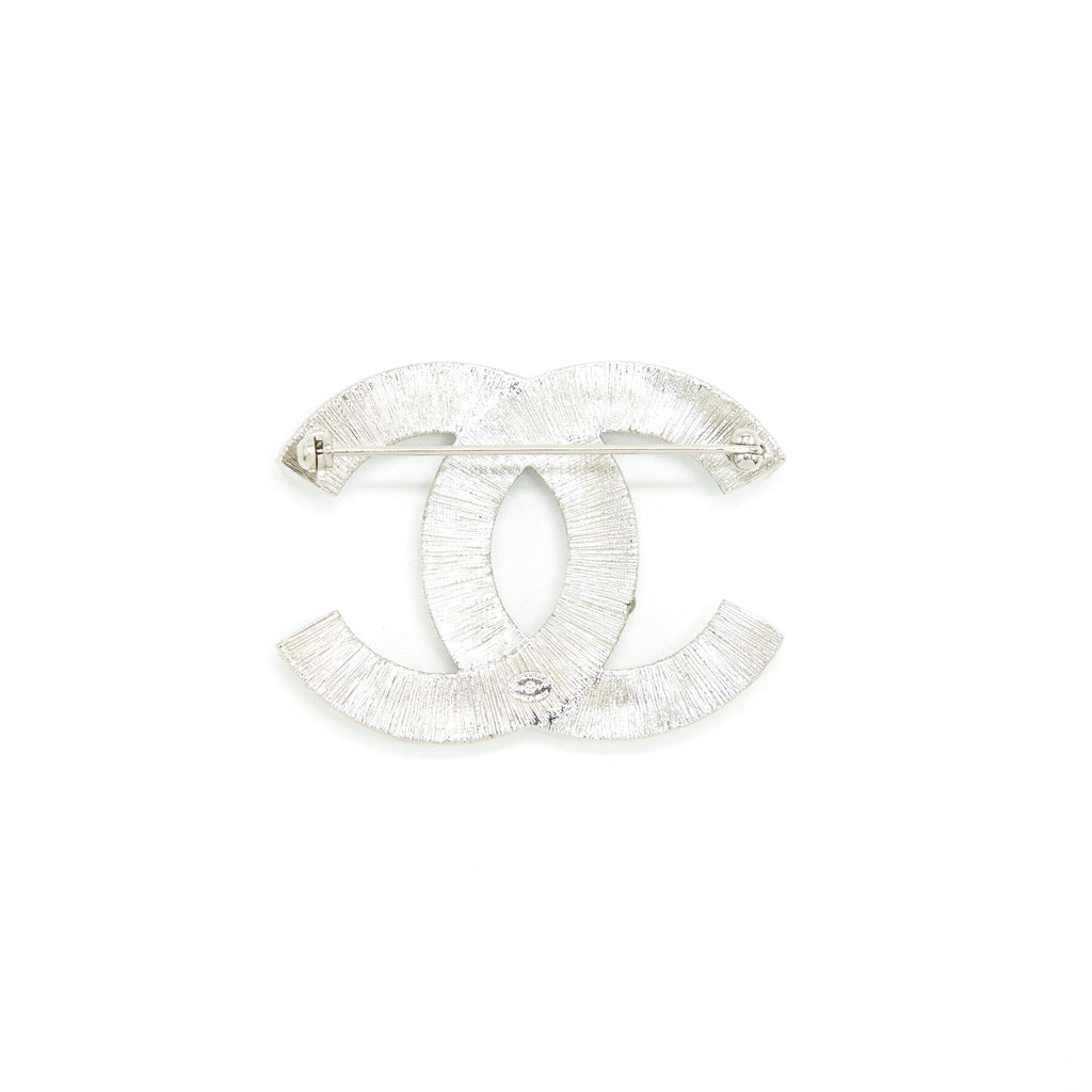 CHANEL CC CRYSTAL BROOCH