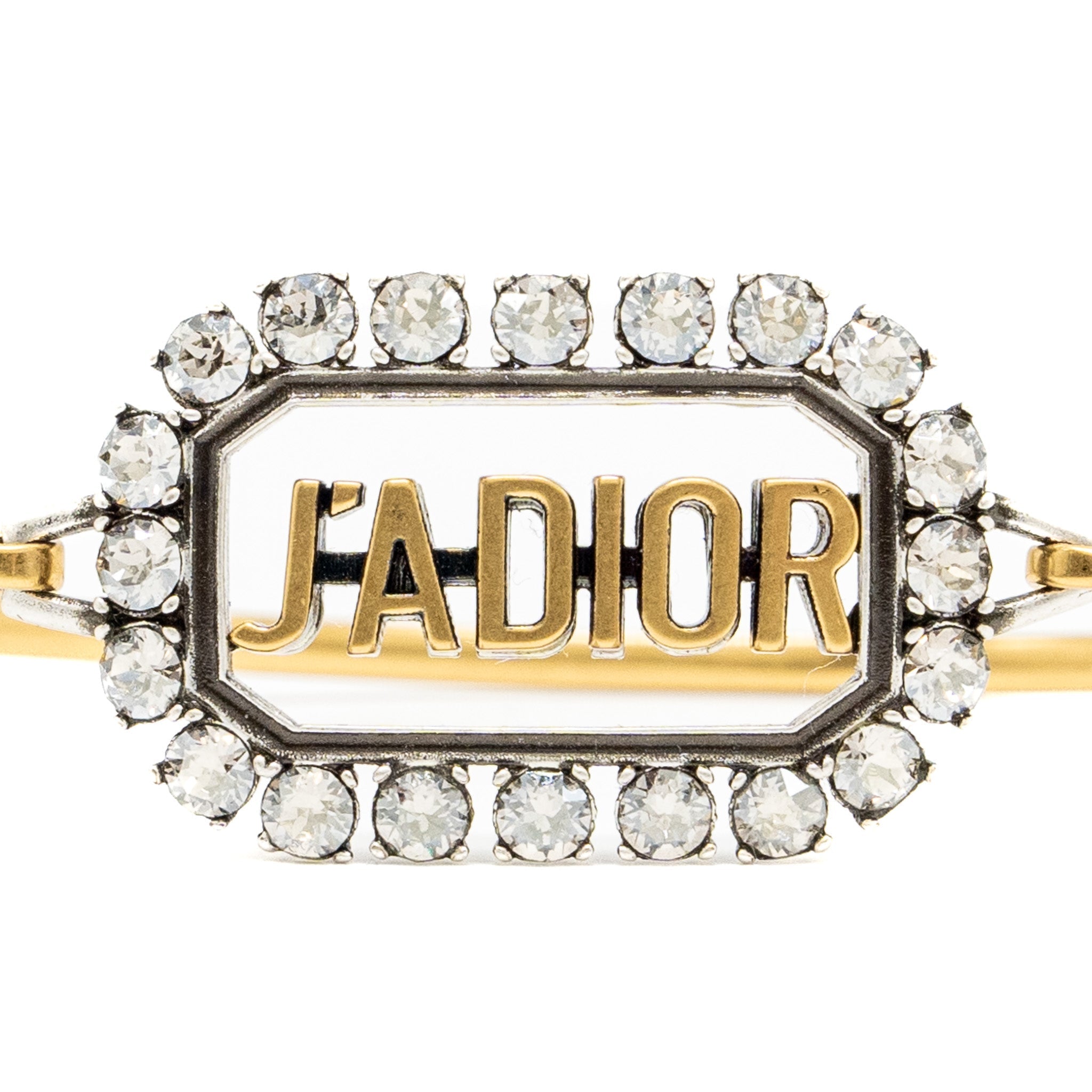 DIOR J’ADIOR BANGLE BRACELET CRYSTAL/GOLD TONE