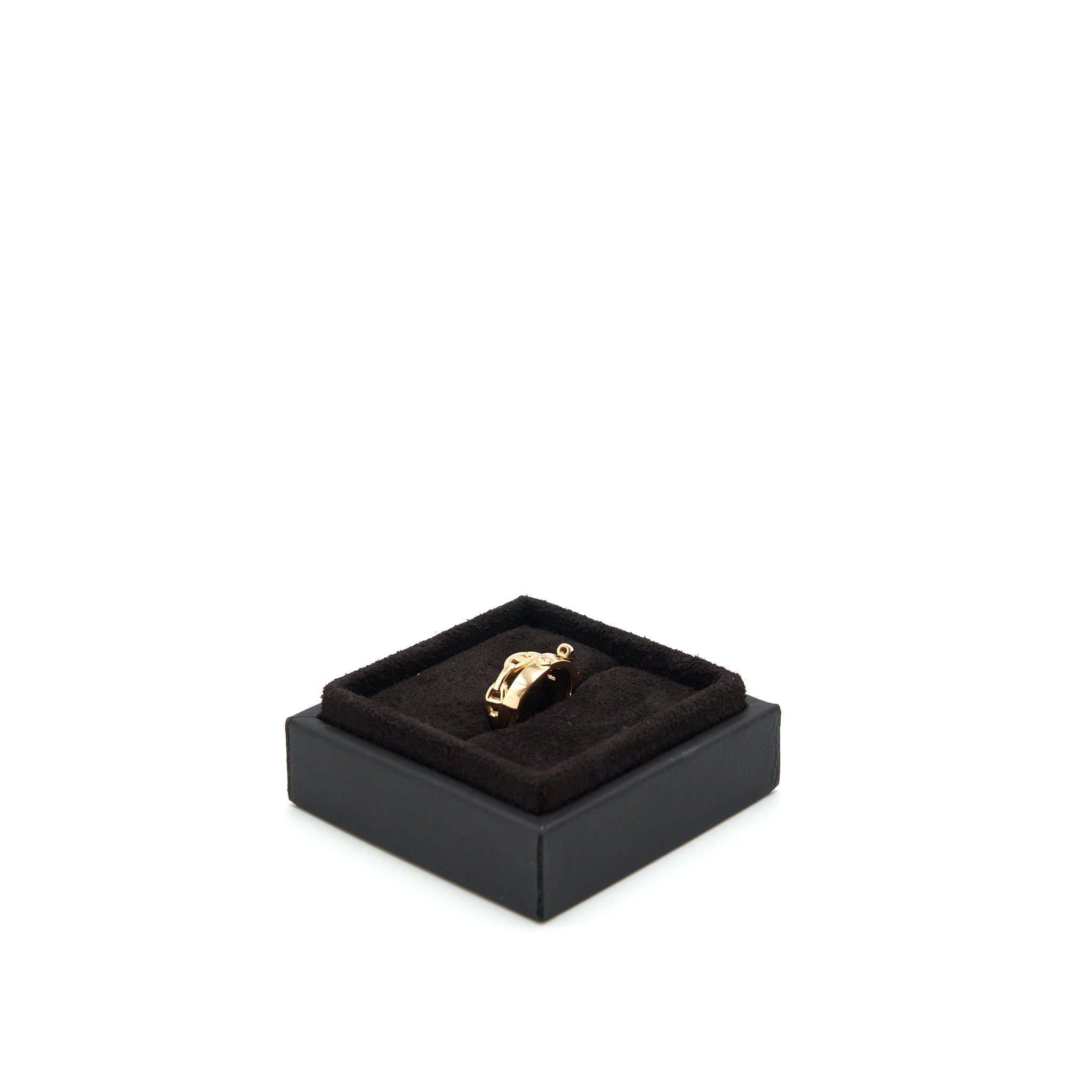 HERMES FARANDOLE AND KELLY RING ROSE GOLD WITH 4 DIAMONDS