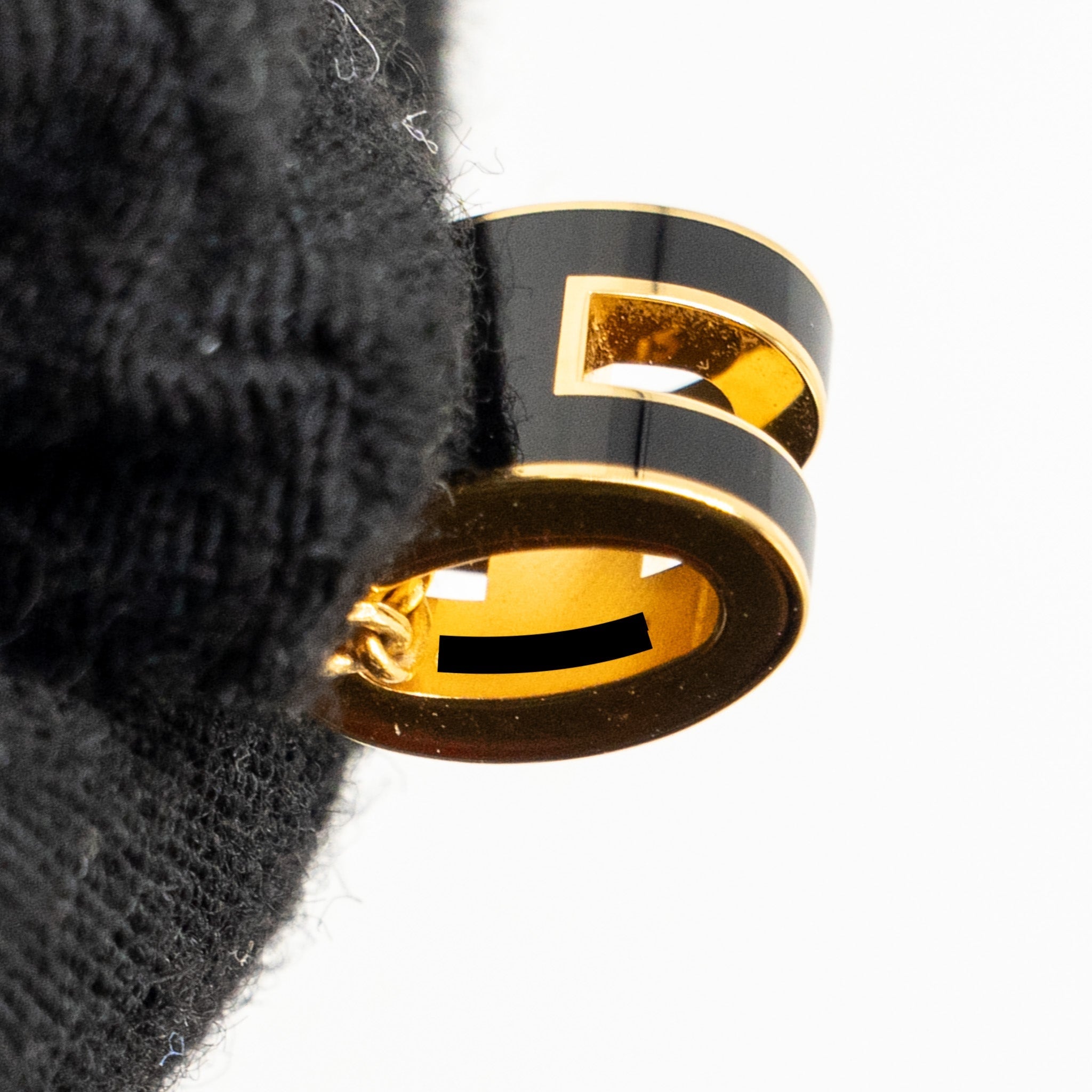 HERMES MINI POP H PENDANT BLACK GHW