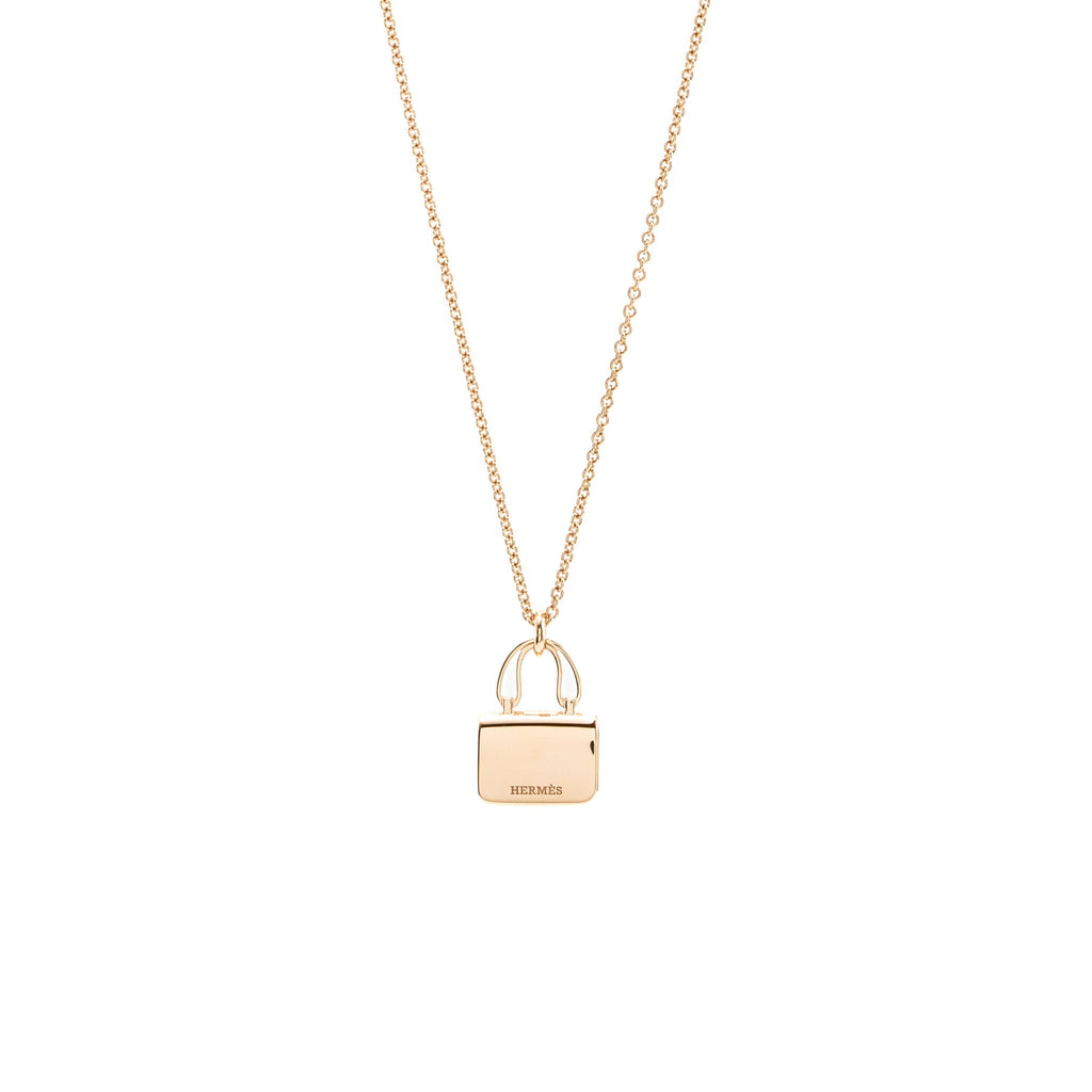 HERMES AMULETTE CONSTANCE PENDANT ROSE GOLD / DIAMONDS