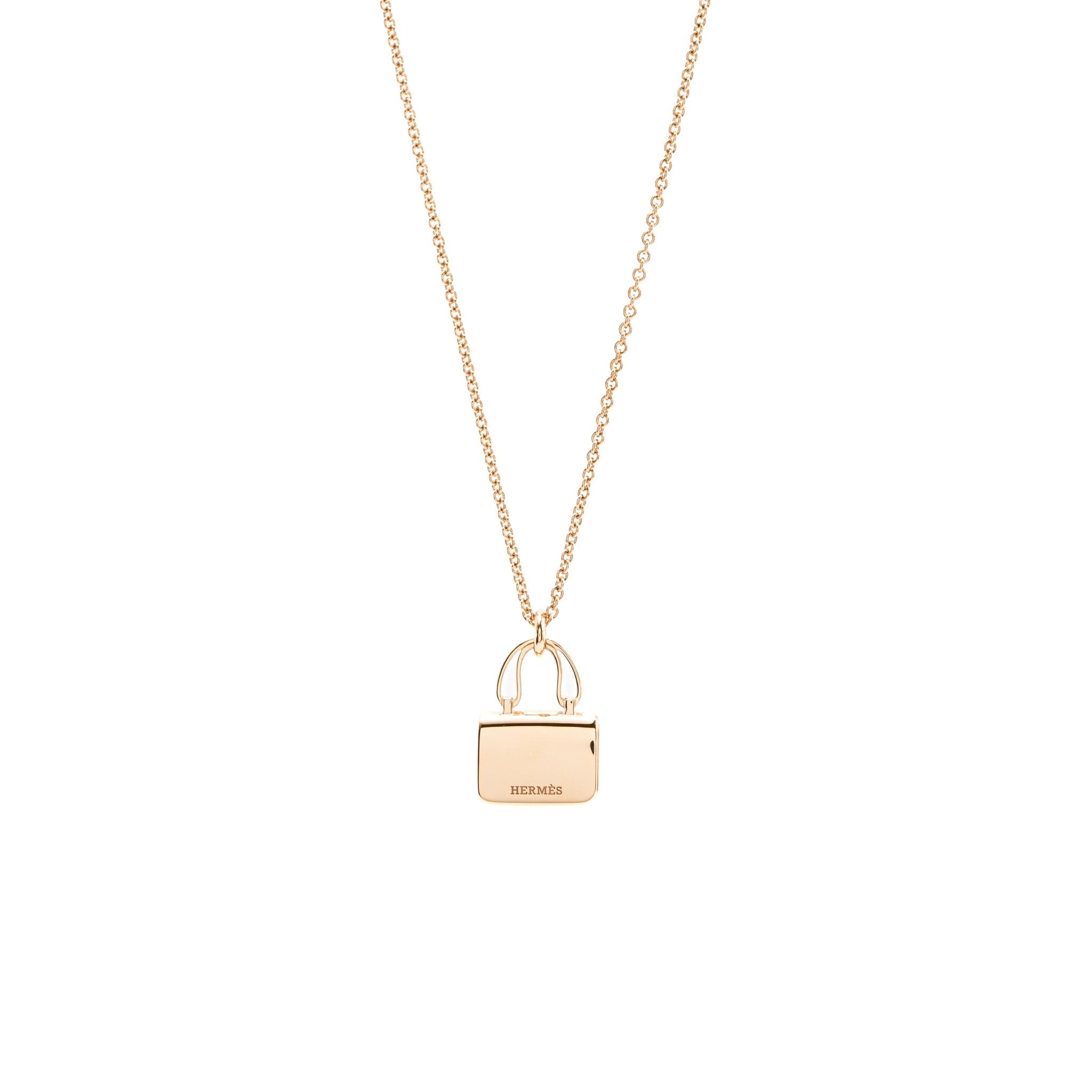 HERMES AMULETTE CONSTANCE PENDANT ROSE GOLD / DIAMONDS