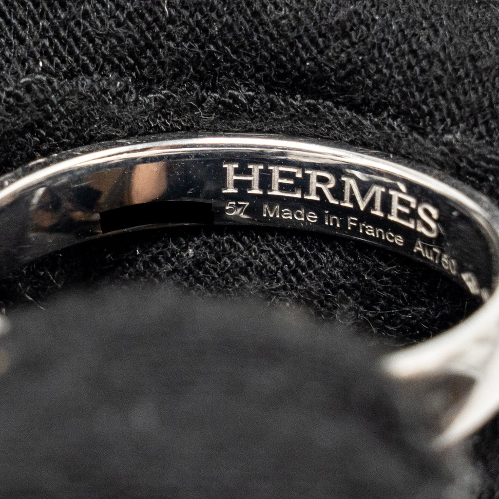 HERMES EVER HERAKLES WEDDING BAND WHITE GOLD, DIAMONDS