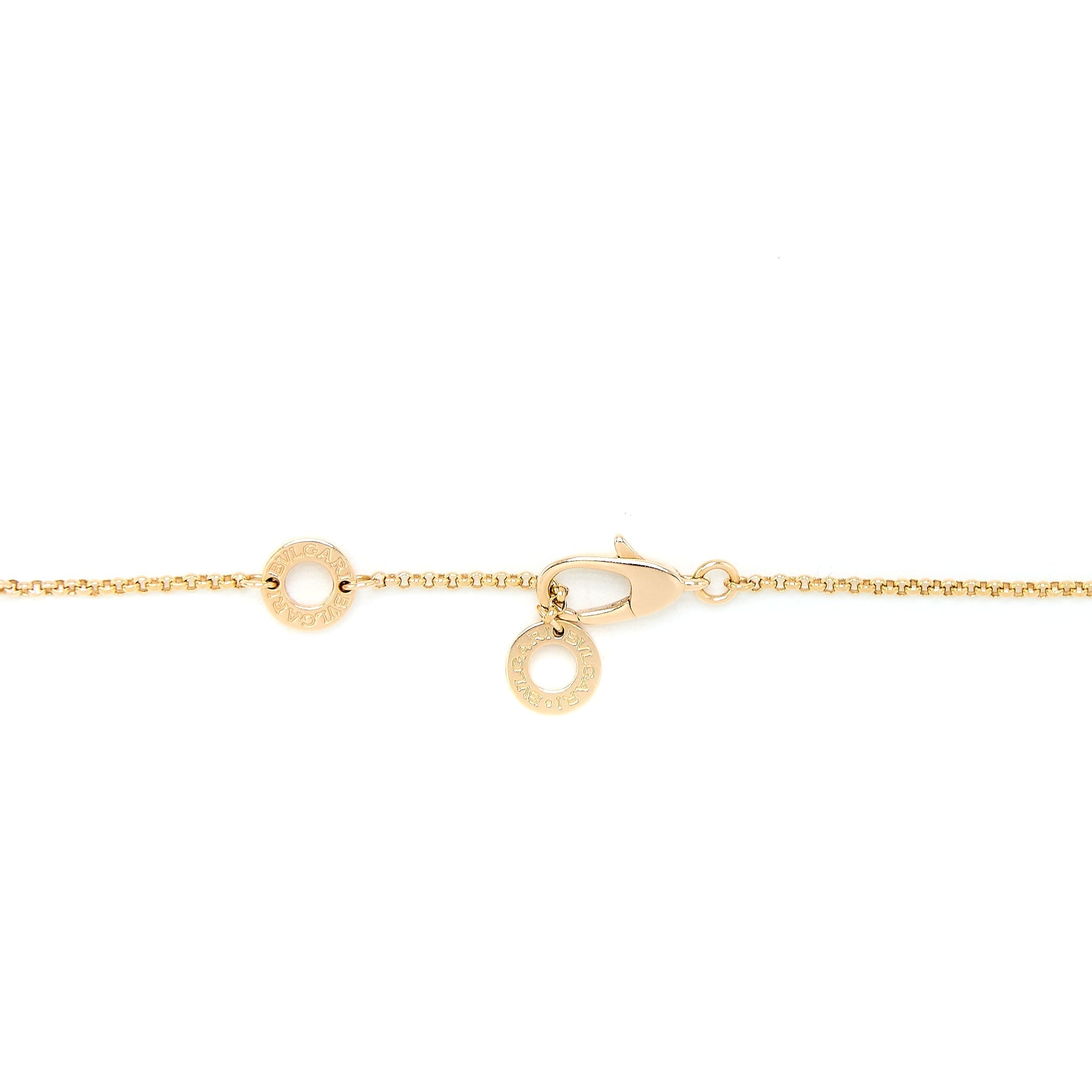 BVLGARI B.ZERO NECKLACE ROSE GOLD, CERAMIC BRONZE