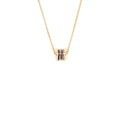 BVLGARI B.ZERO NECKLACE ROSE GOLD, CERAMIC BRONZE