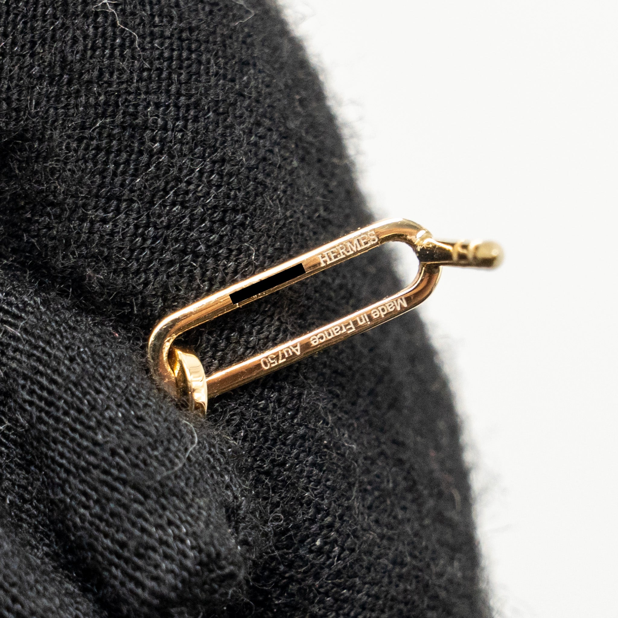 HERMES KELLY CHAINE EARRINGS YELLOW GOLD
