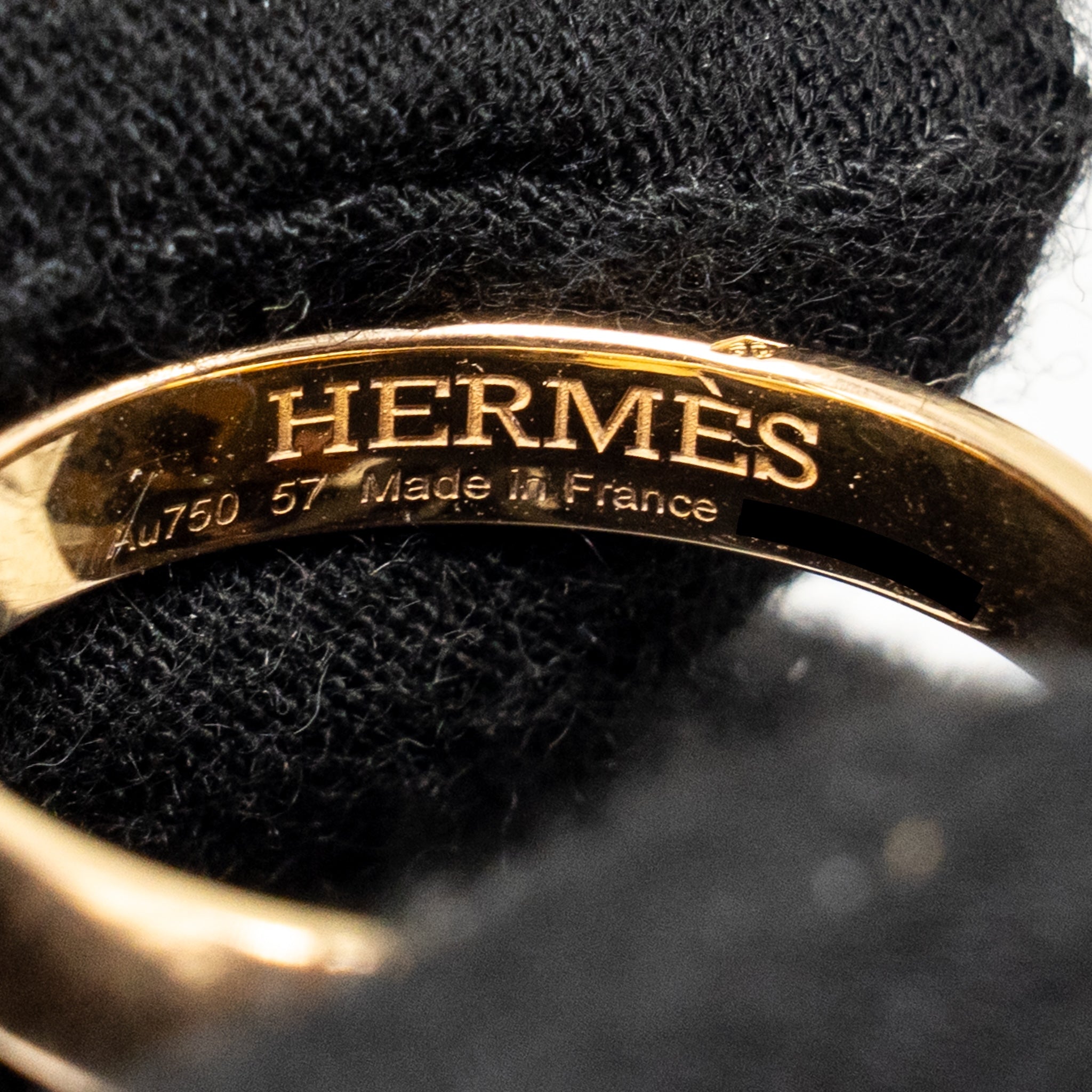 HERMES EVER HERAKLES WEDDING BAND ROSE GOLD, DIAMONDS