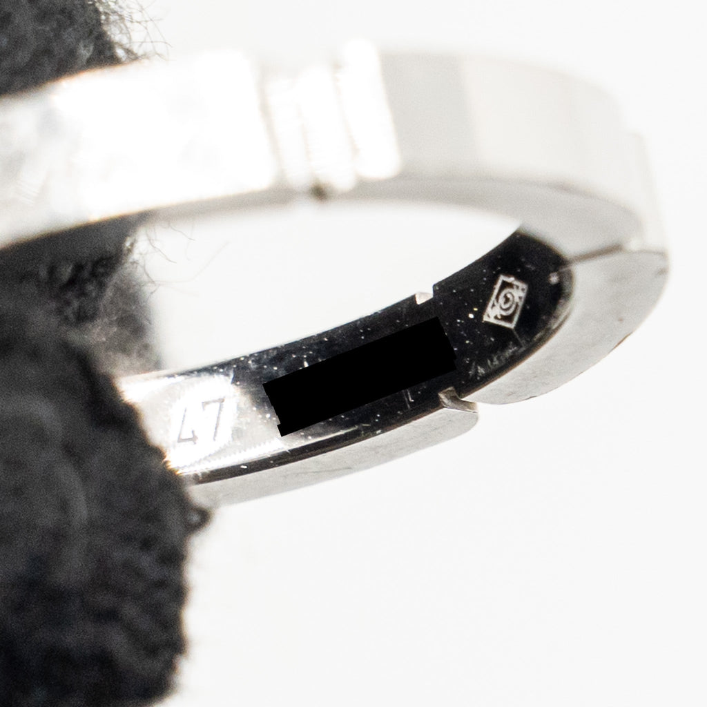 CARTIER PANTHERE LINK WEDDING BAND WHITE GOLD