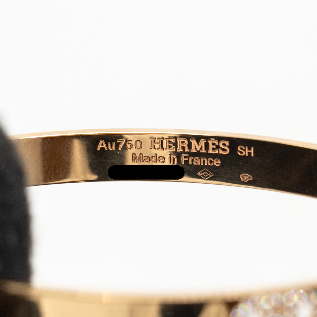 HERMES H D’ANCRE BRACELET ROSE GOLD/DIAMONDS