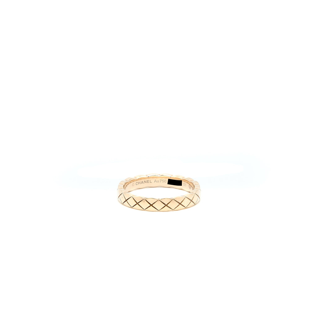 CHANEL COCO CRUSH RING MINI VERSION BEIGE GOLD