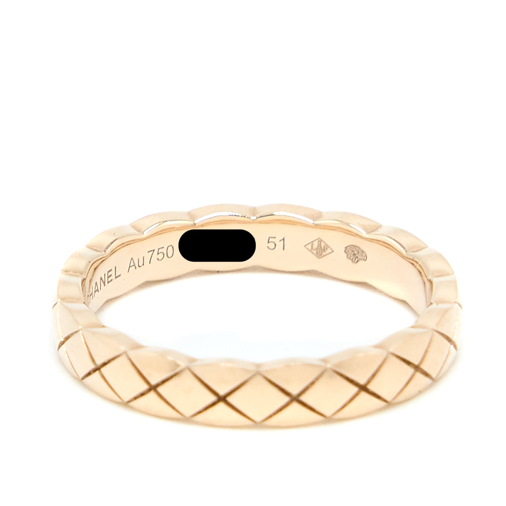 CHANEL COCO CRUSH RING MINI VERSION BEIGE GOLD