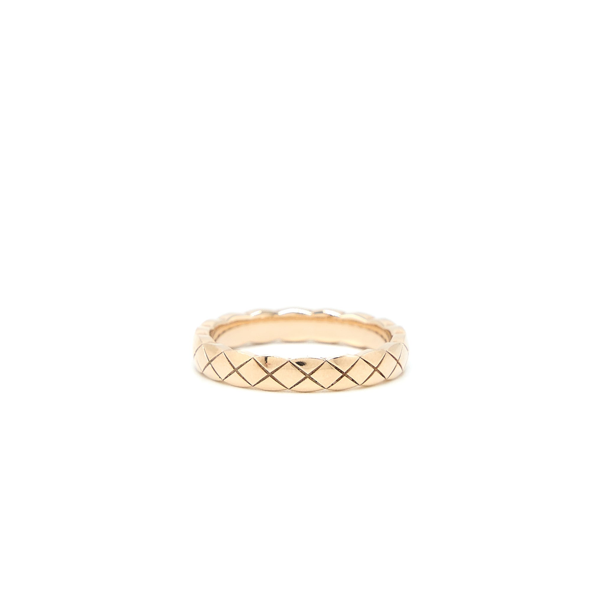 CHANEL COCO CRUSH RING MINI VERSION BEIGE GOLD