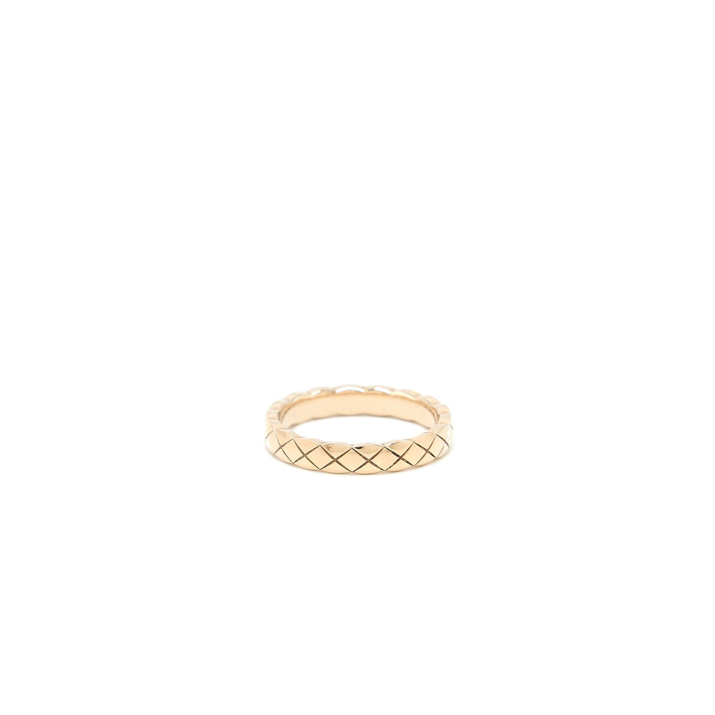 CHANEL COCO CRUSH RING MINI VERSION BEIGE GOLD
