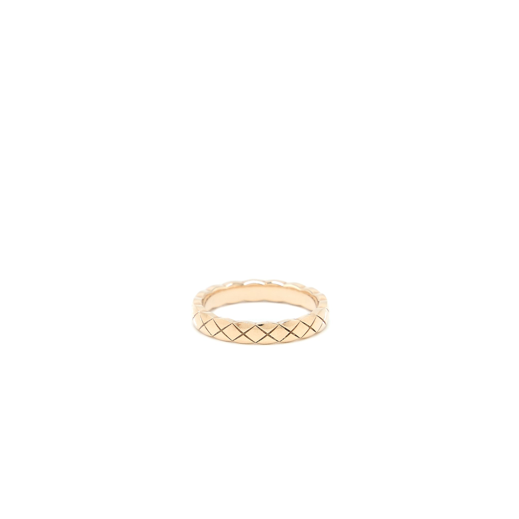 CHANEL COCO CRUSH RING MINI VERSION BEIGE GOLD
