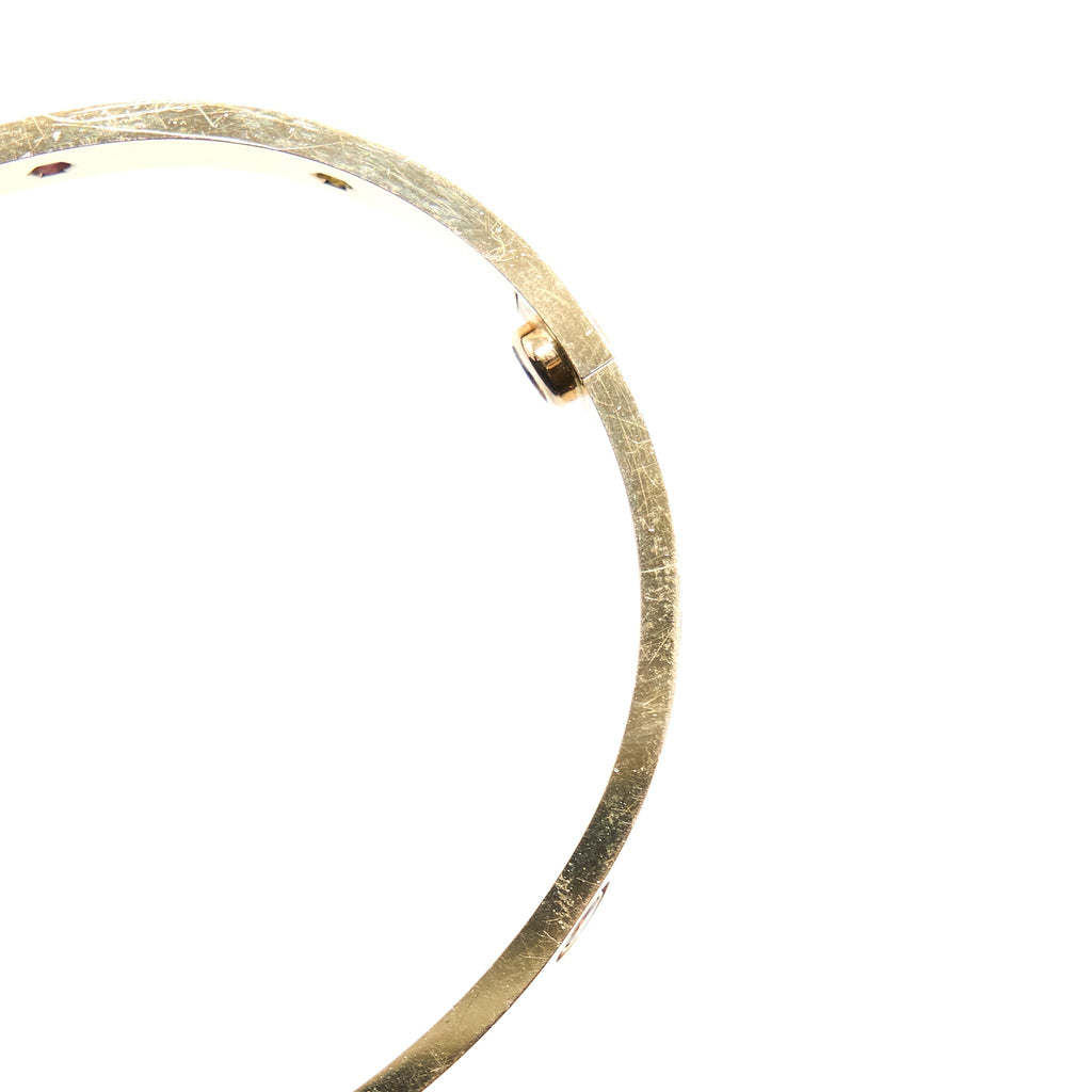 CARTIER LOVE BRACELET MULTI GEM RAINBOW ROSE GOLD