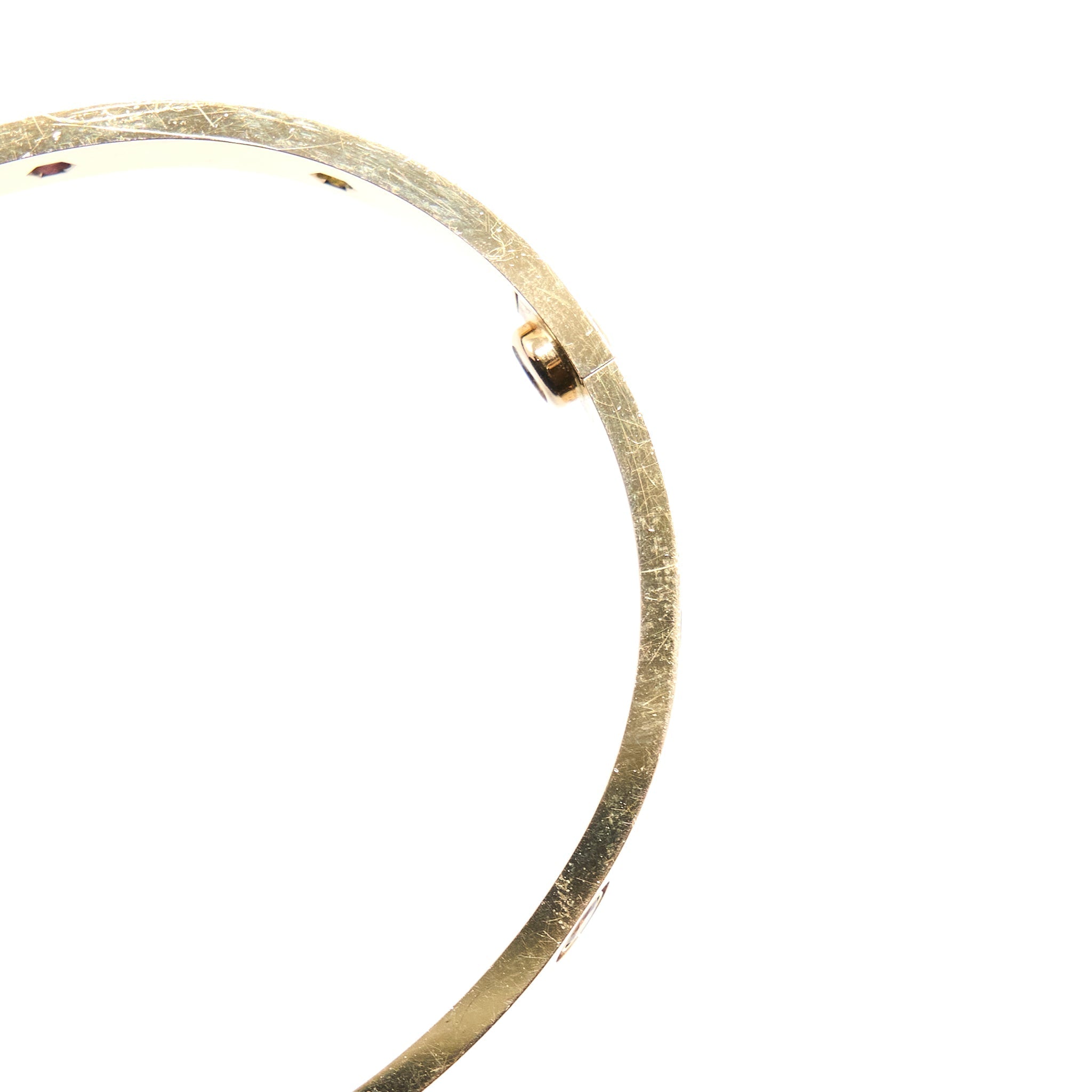 CARTIER LOVE BRACELET MULTI GEM RAINBOW ROSE GOLD
