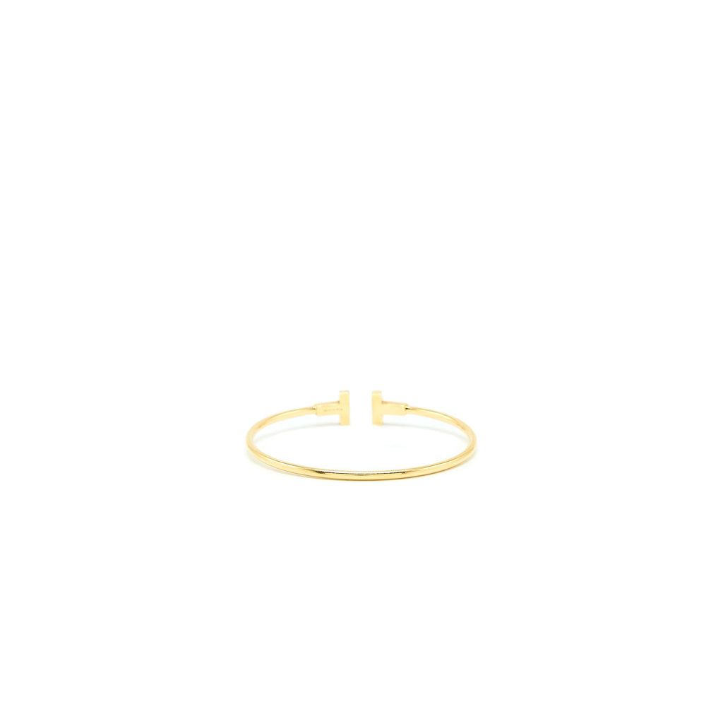 TIFFANY T WIRE BRACELET YELLOW GOLD