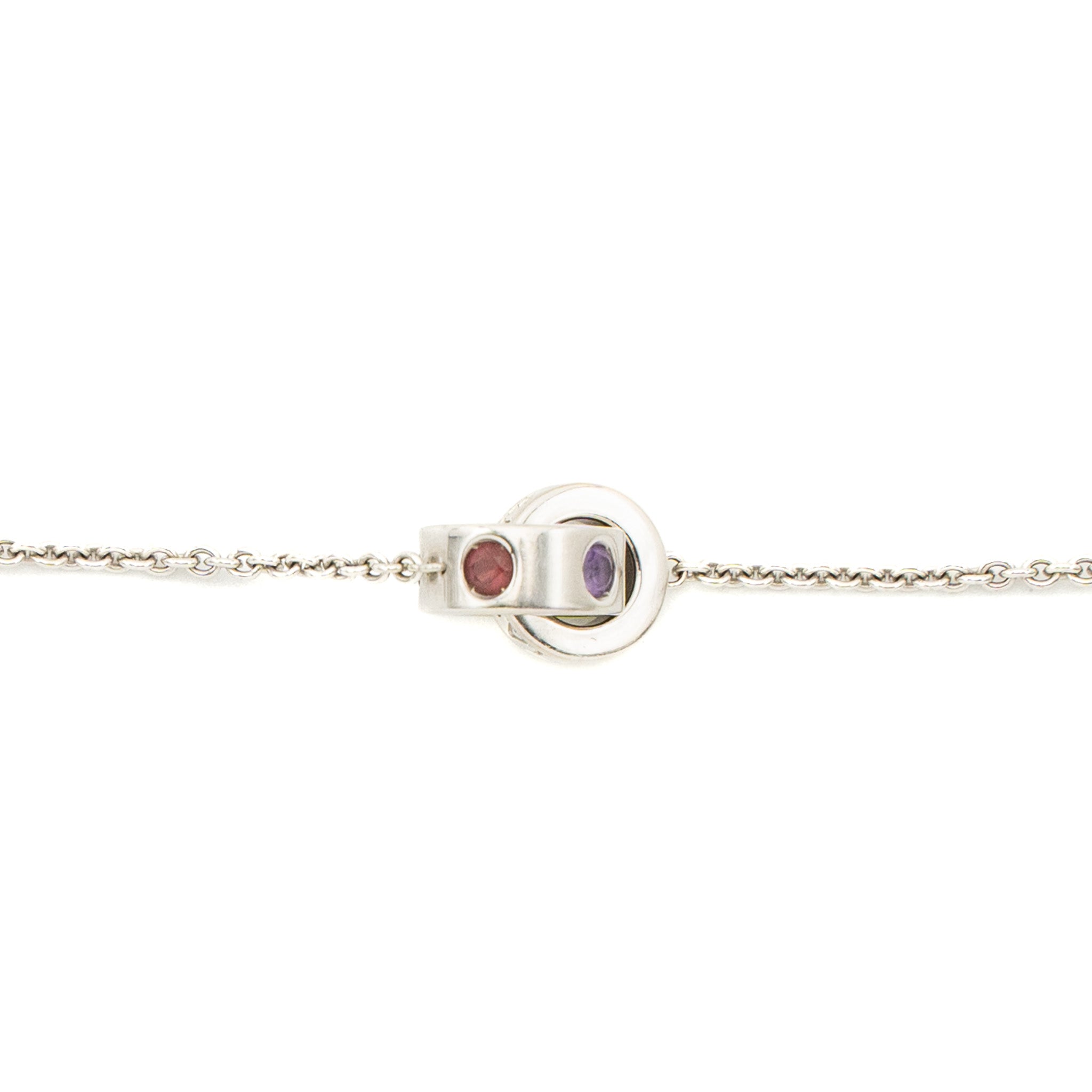 BVLGARI INNER LOCKING RING BRACELET WHITE GOLD