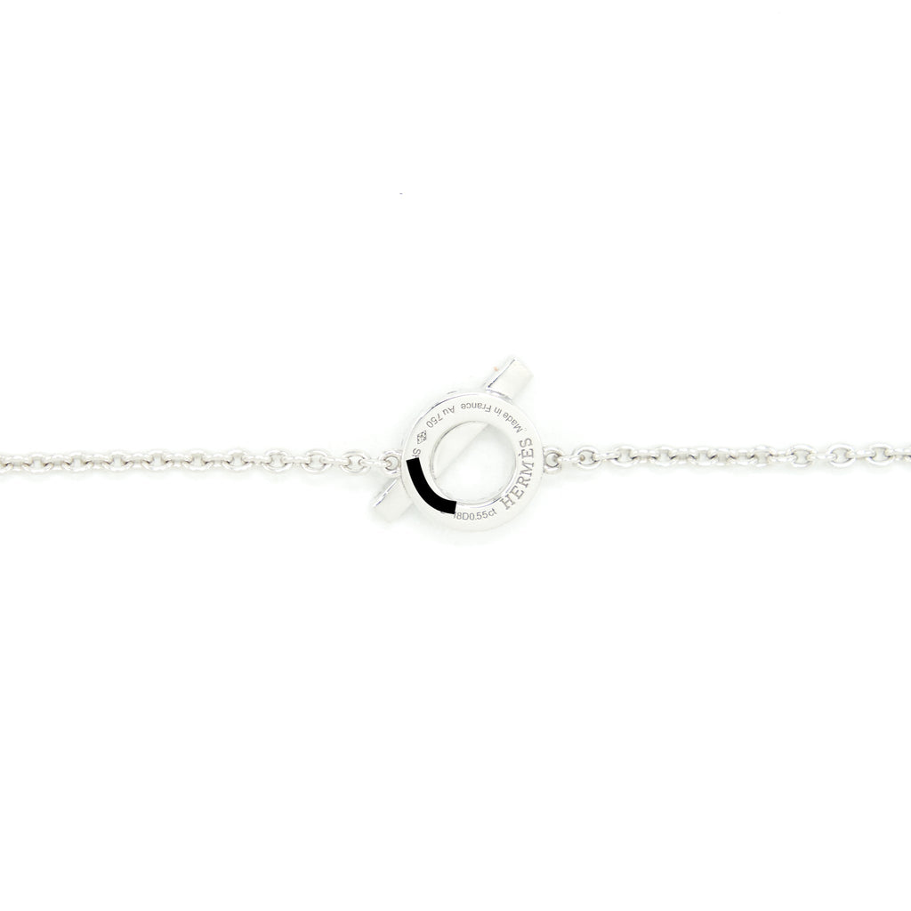 HERMES FINESSE BRACELET WHITE GOLD WITH DIAMOND