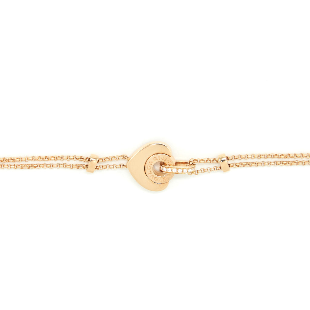 BVLGARI /MEDIUM COURSE BRACELET PINK GOLD AND MOTHER OF PEARL