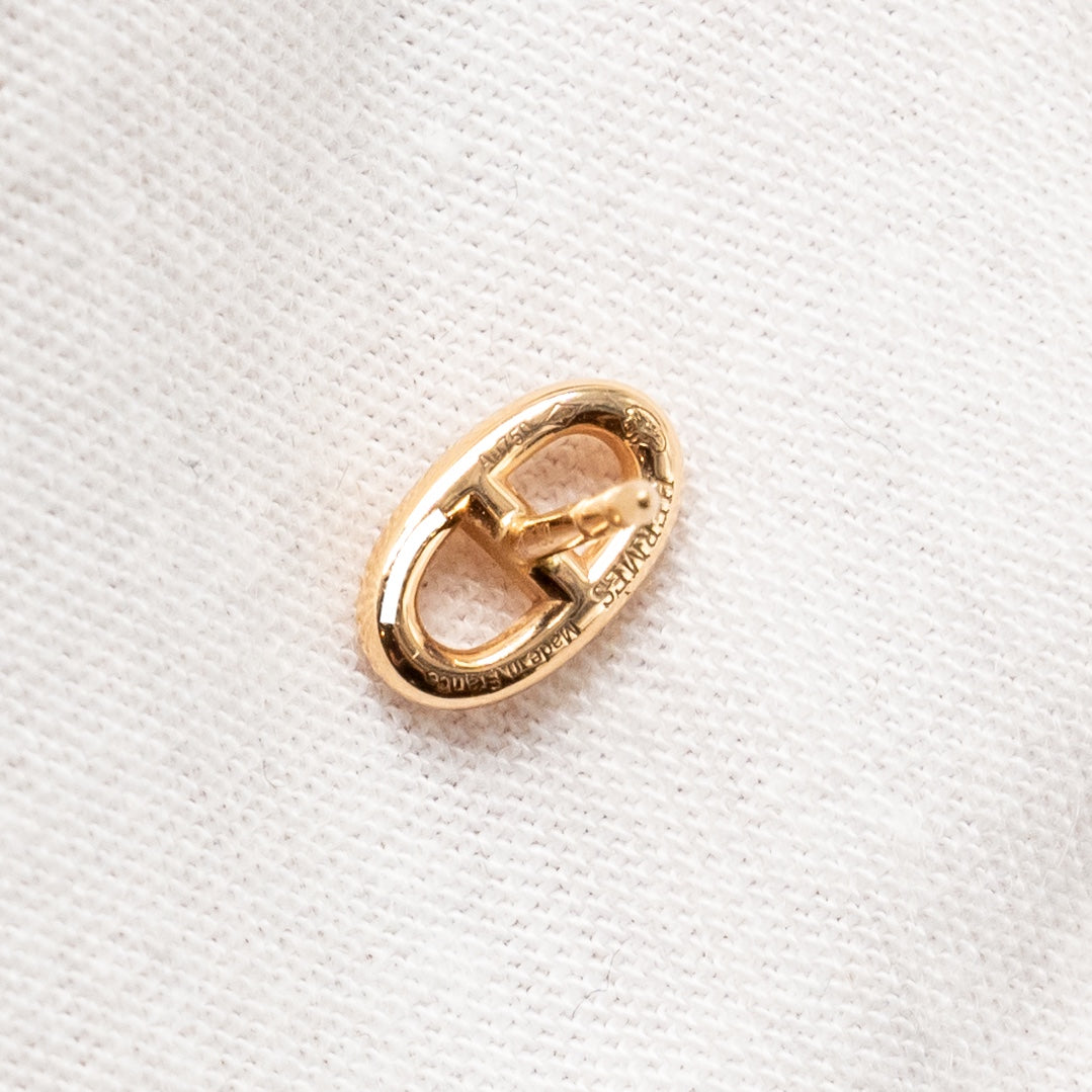 HERMES CHAINE D’ANCRE FARANDOLE EARRINGS ROSE GOLD
